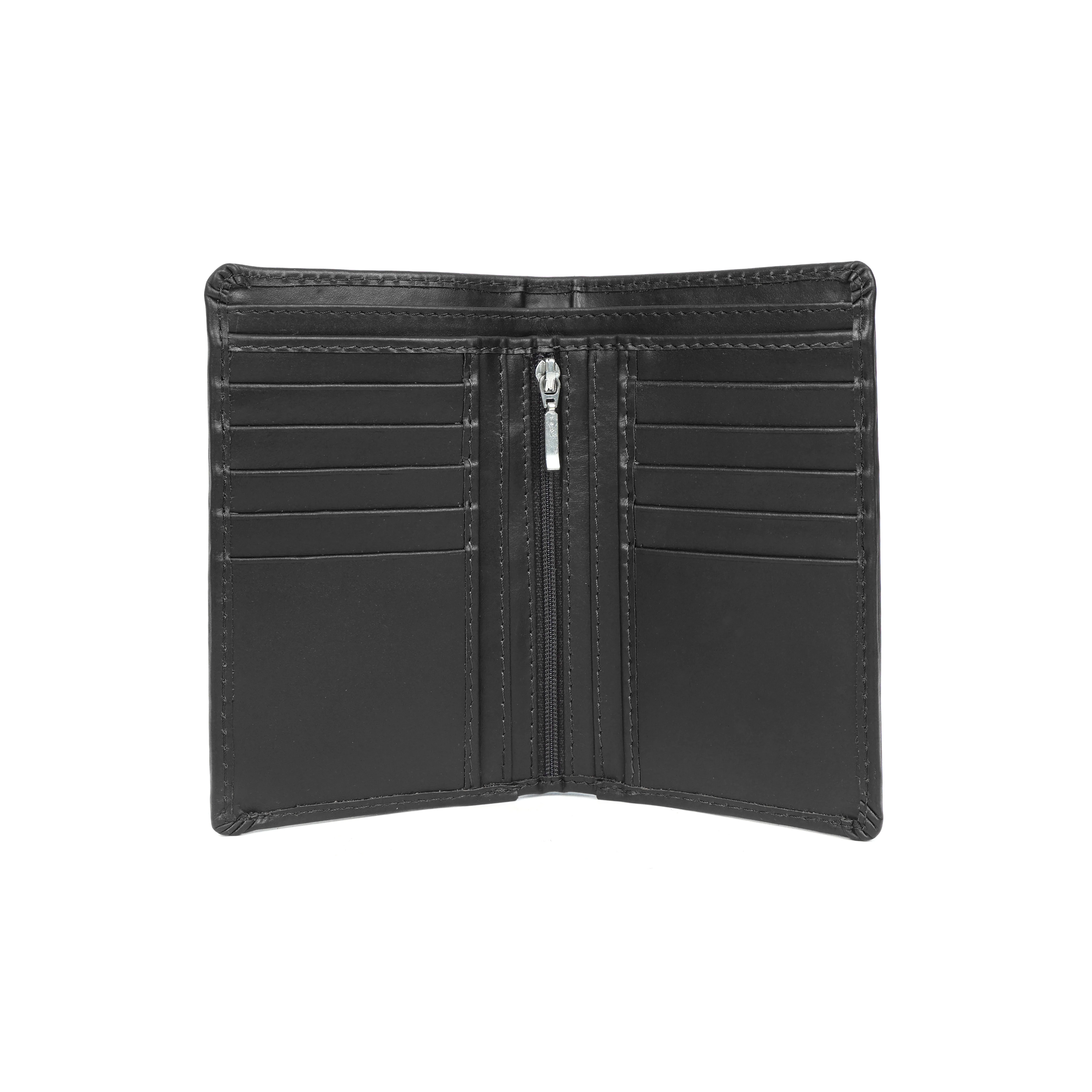 Premium Leather Card  Holder with Zipper Pocket - Image 3