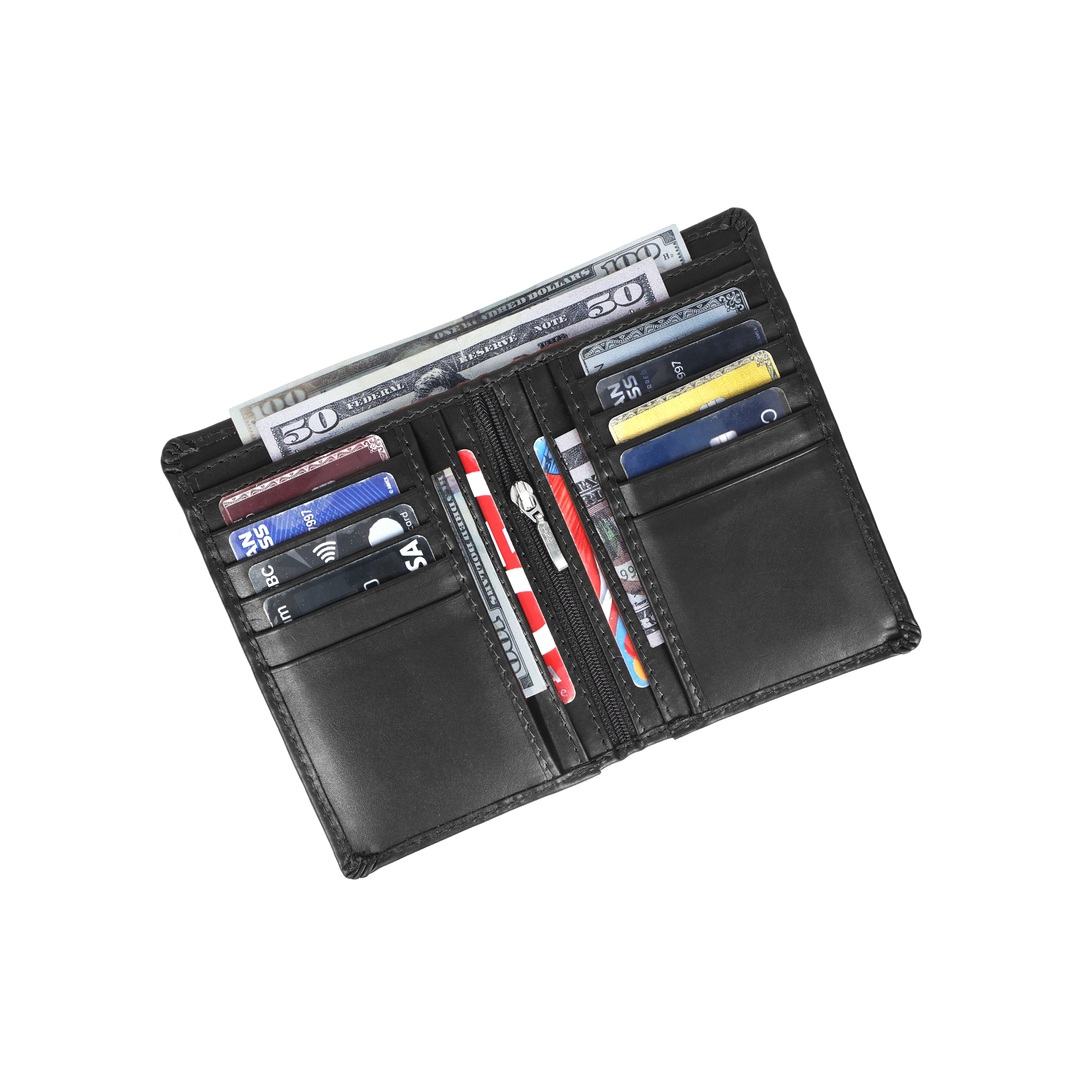 Premium Leather Card  Holder with Zipper Pocket - Image 5