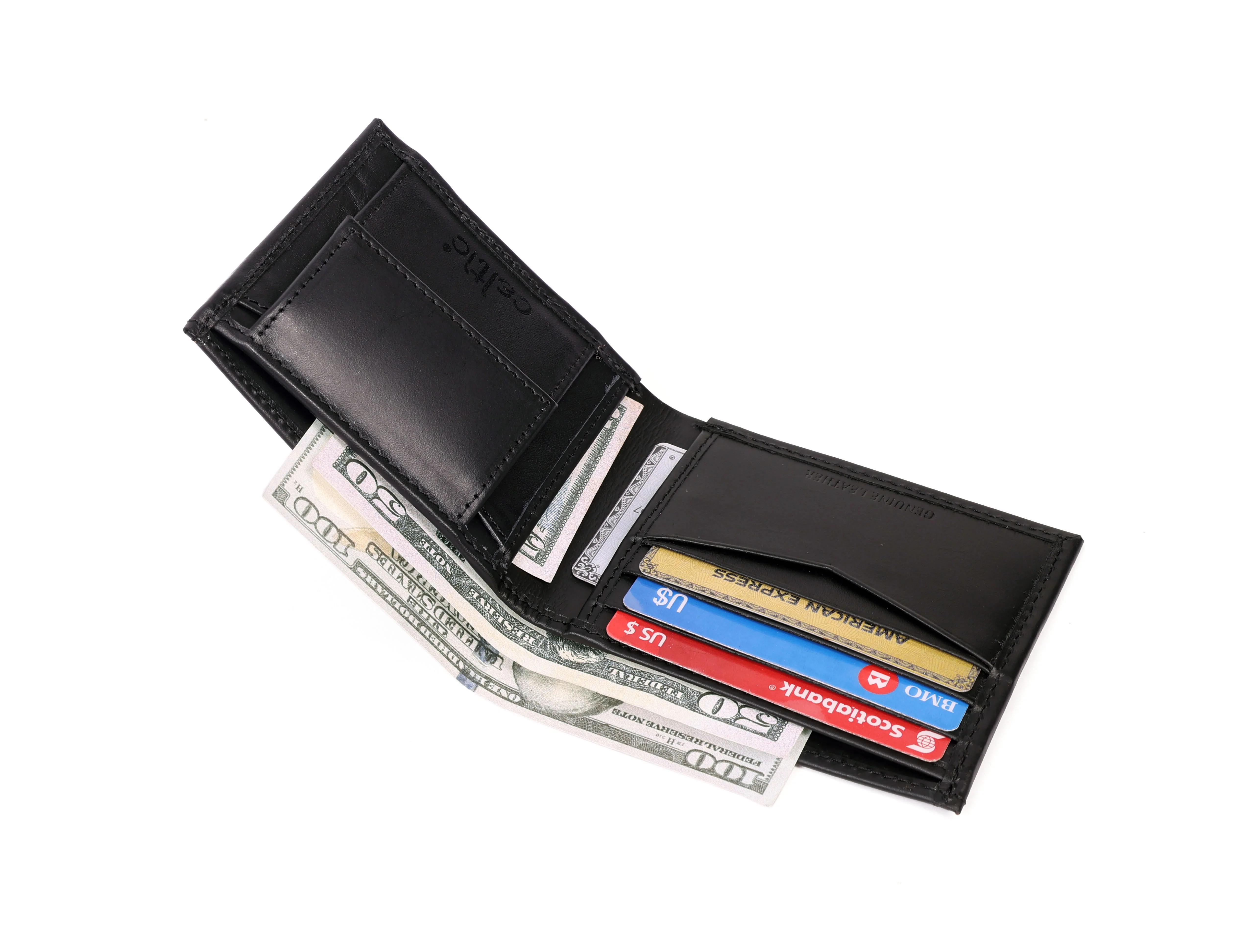 Celtic  Genuine Leather Bi-Fold Wallet with Coin Pocket | Stylish Men’s Wallet - Image 17