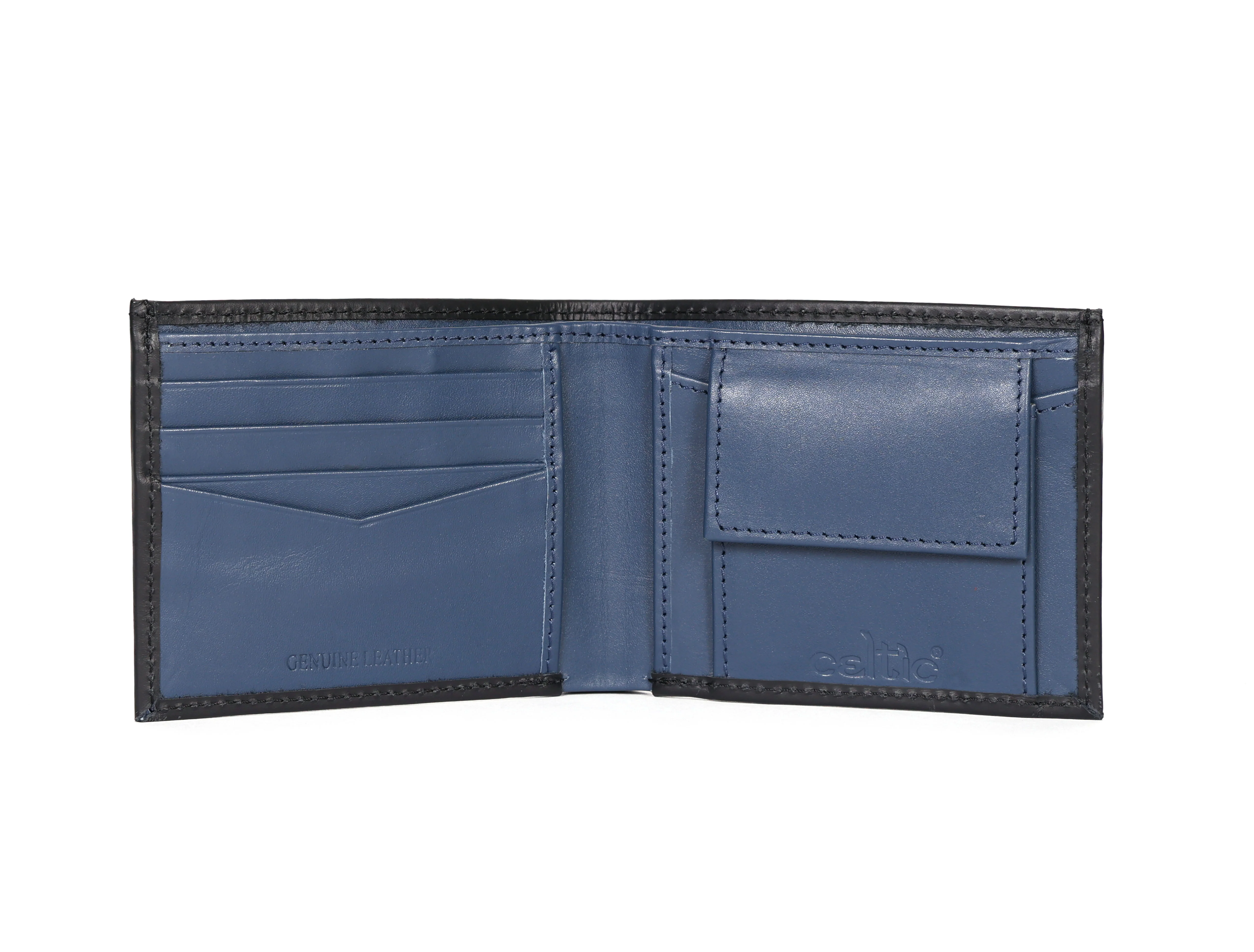 Celtic  Genuine Leather Bi-Fold Wallet with Coin Pocket | Stylish Men’s Wallet - Image 2