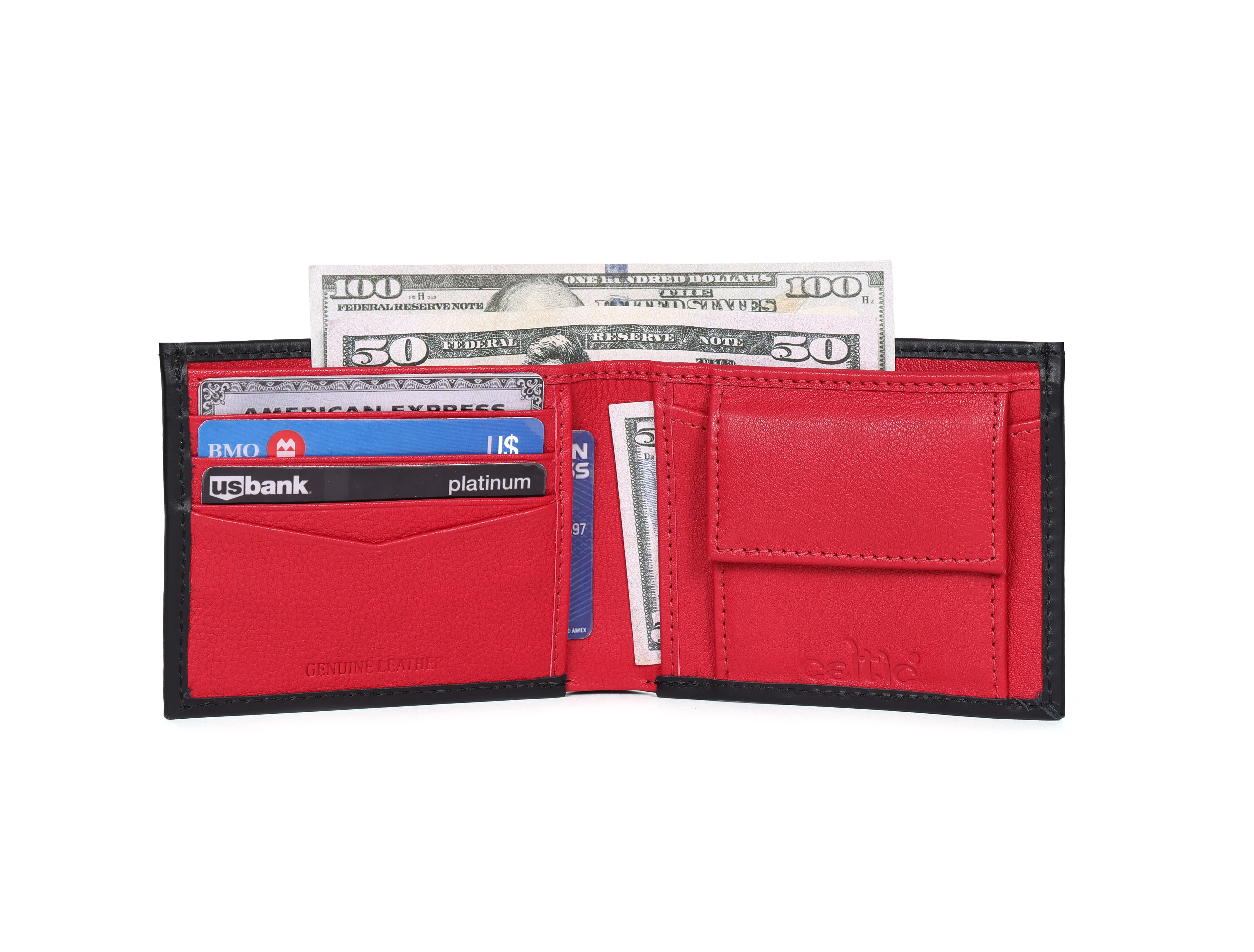 Celtic  Genuine Leather Bi-Fold Wallet with Coin Pocket | Stylish Men’s Wallet - Image 24