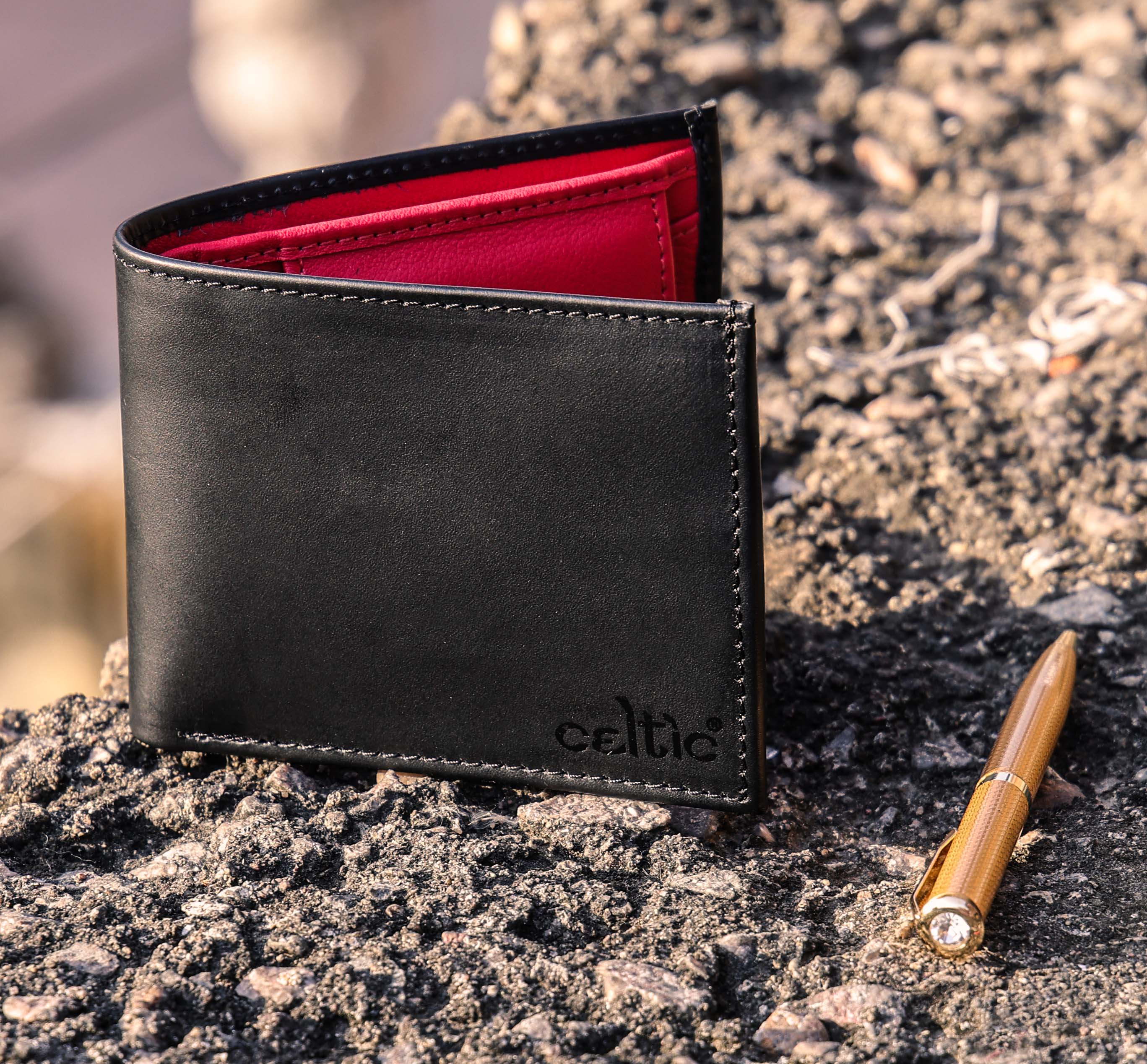 Celtic  Genuine Leather Bi-Fold Wallet with Coin Pocket | Stylish Men’s Wallet - Image 29