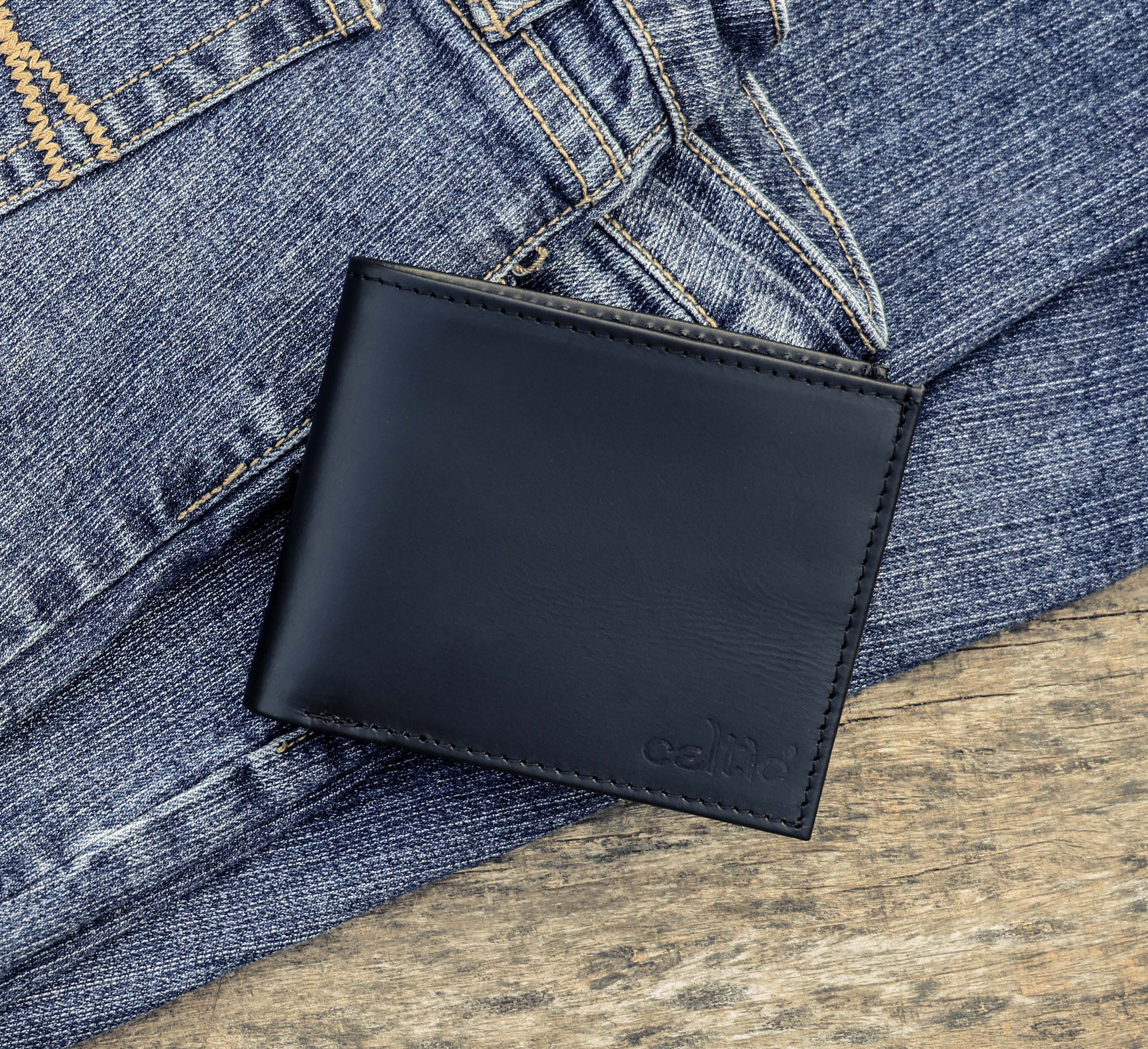 Celtic  Genuine Leather Bi-Fold Wallet with Coin Pocket | Stylish Men’s Wallet - Image 6