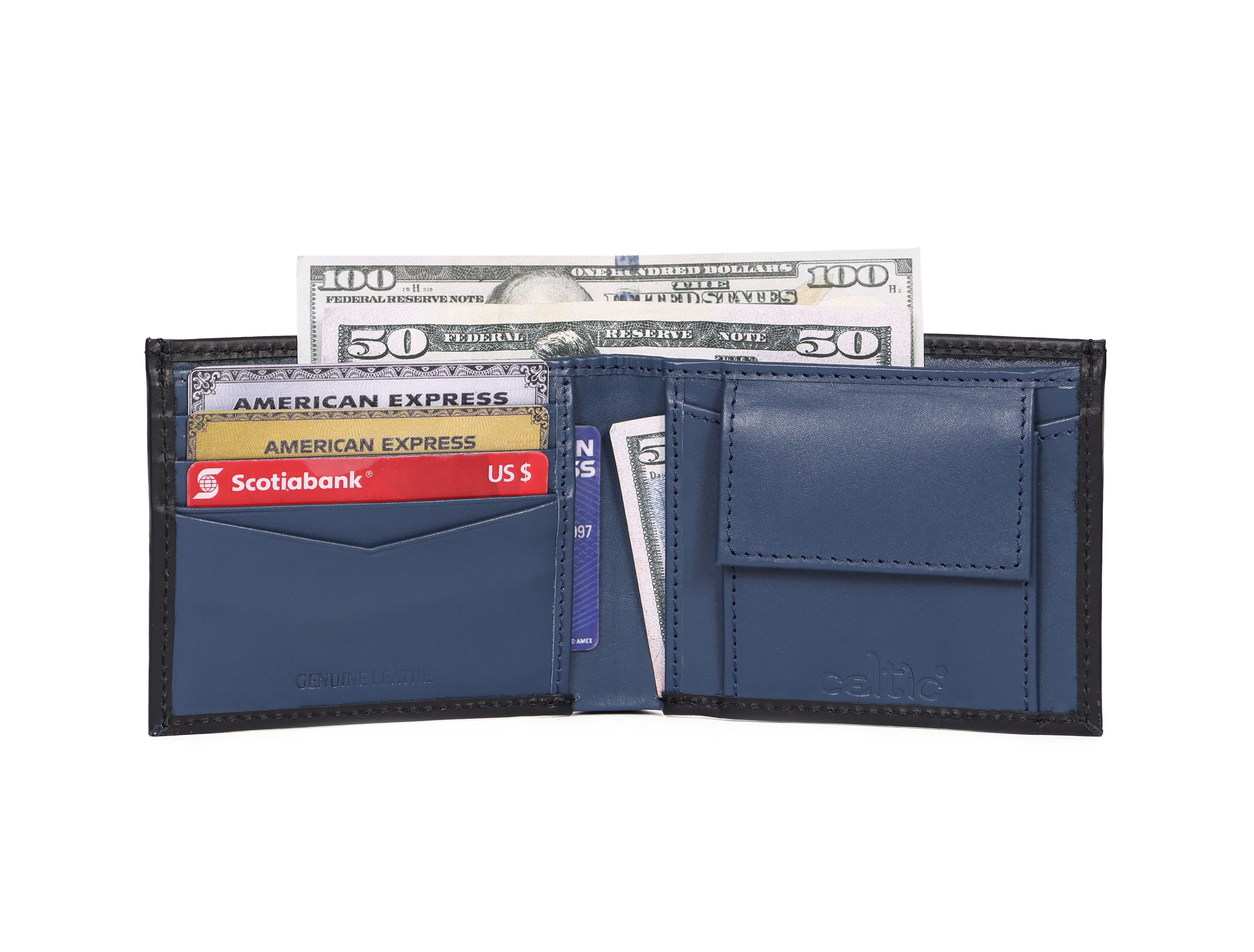 Celtic  Genuine Leather Bi-Fold Wallet with Coin Pocket | Stylish Men’s Wallet - Image 7