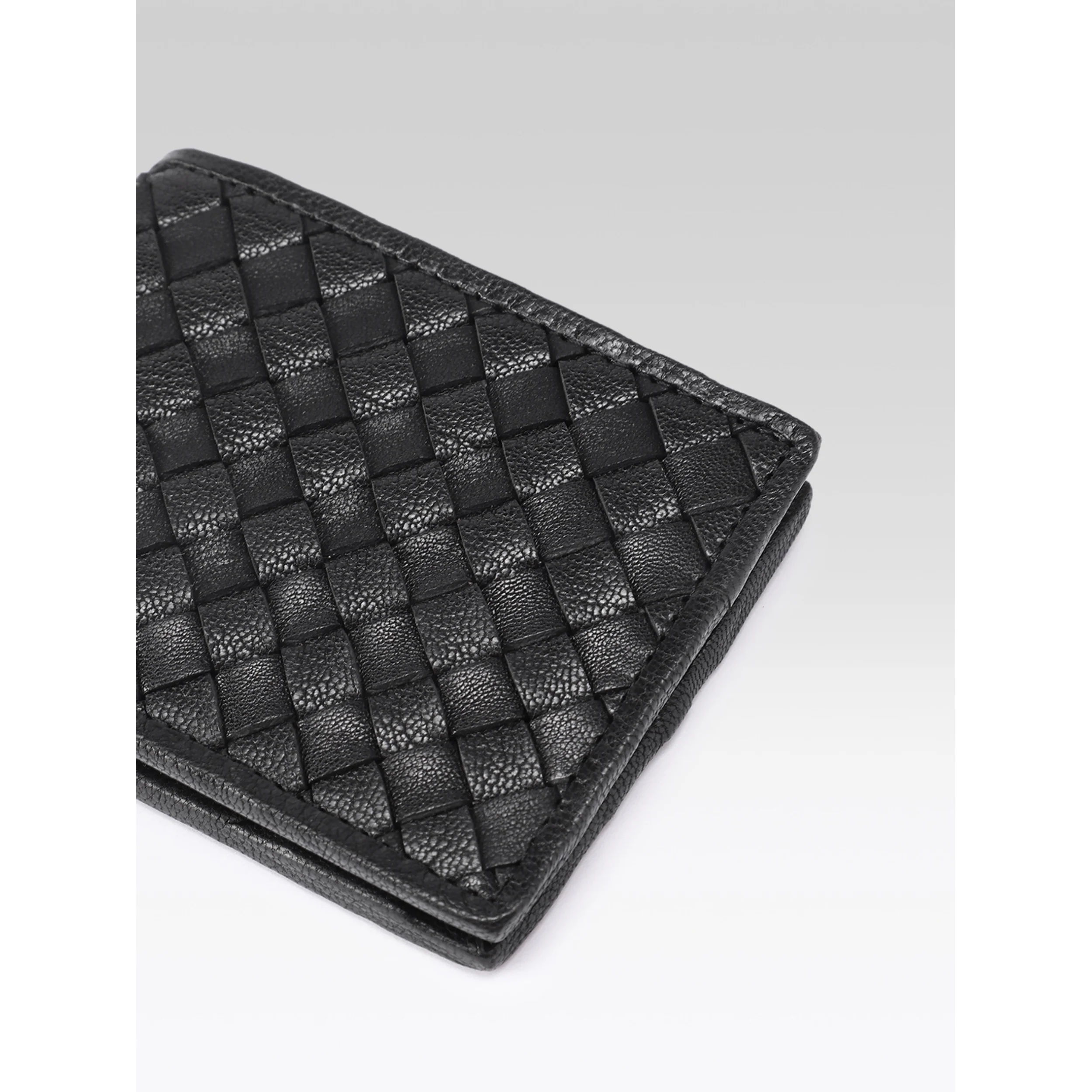 Premium Hand-Woven Leather Wallet with Coin Pocket & Multi-Card Storage by Celtic - Image 14