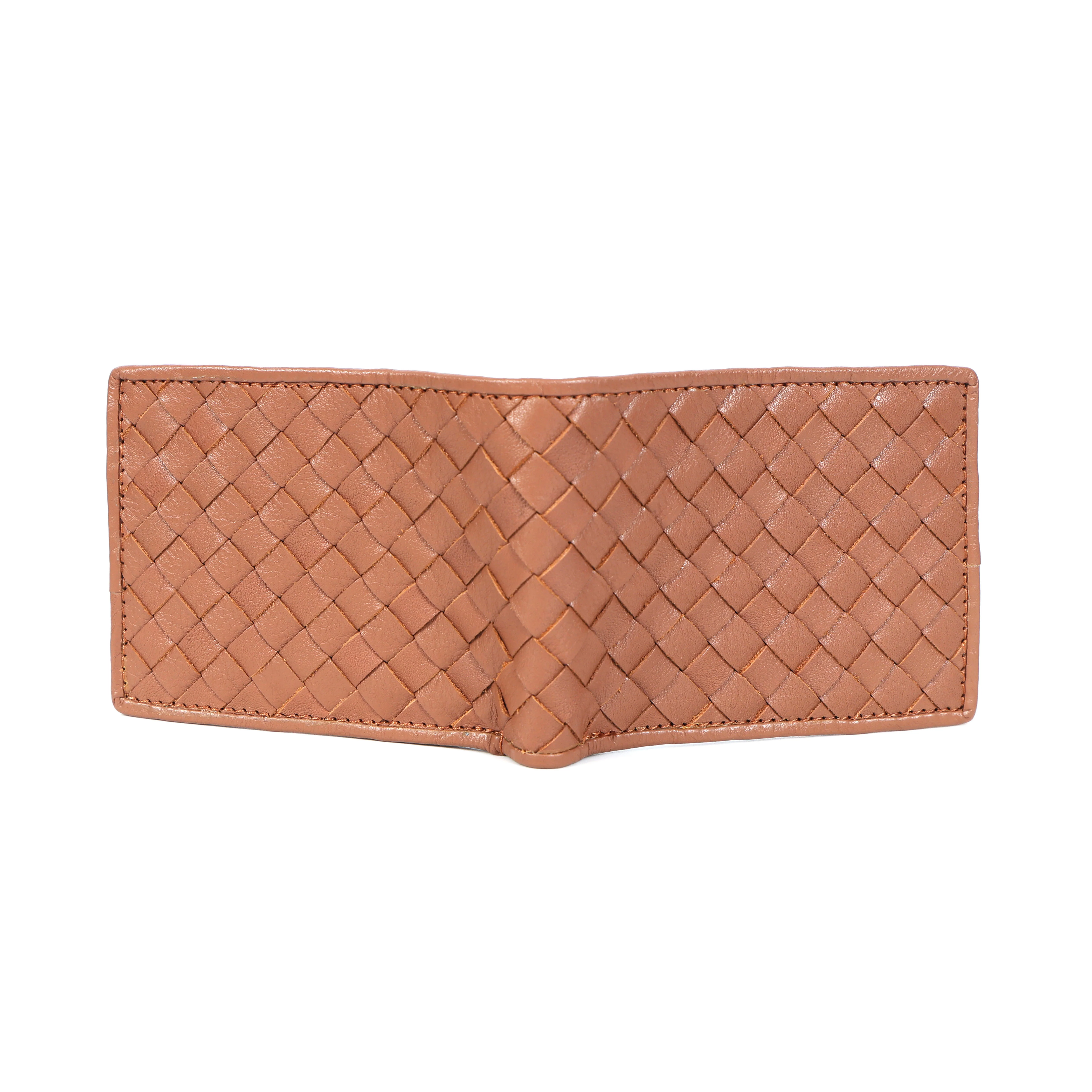Premium Hand-Woven Leather Wallet with Coin Pocket & Multi-Card Storage by Celtic - Image 3