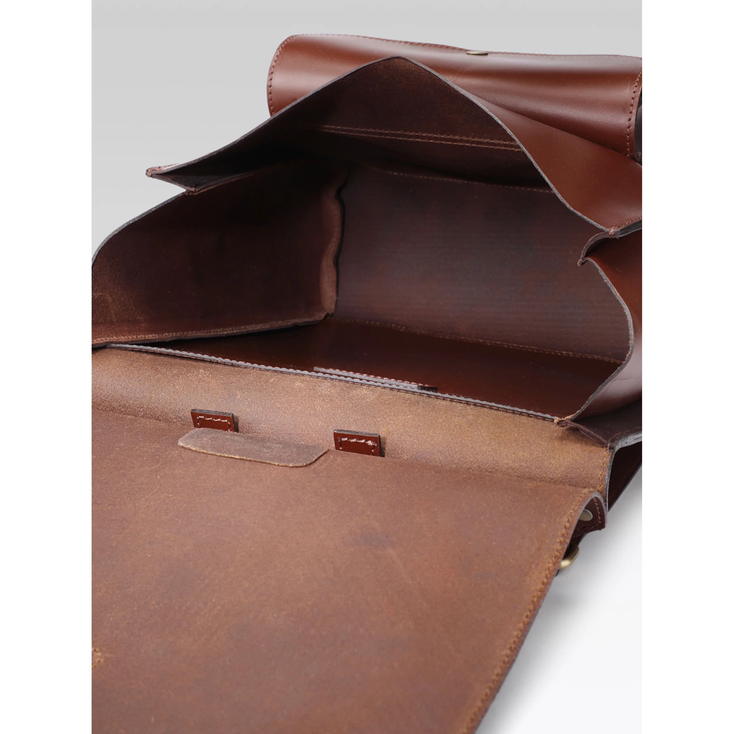 Premium Genuine  Leather Everyday Backpack with Secure Flap Closure - Image 5