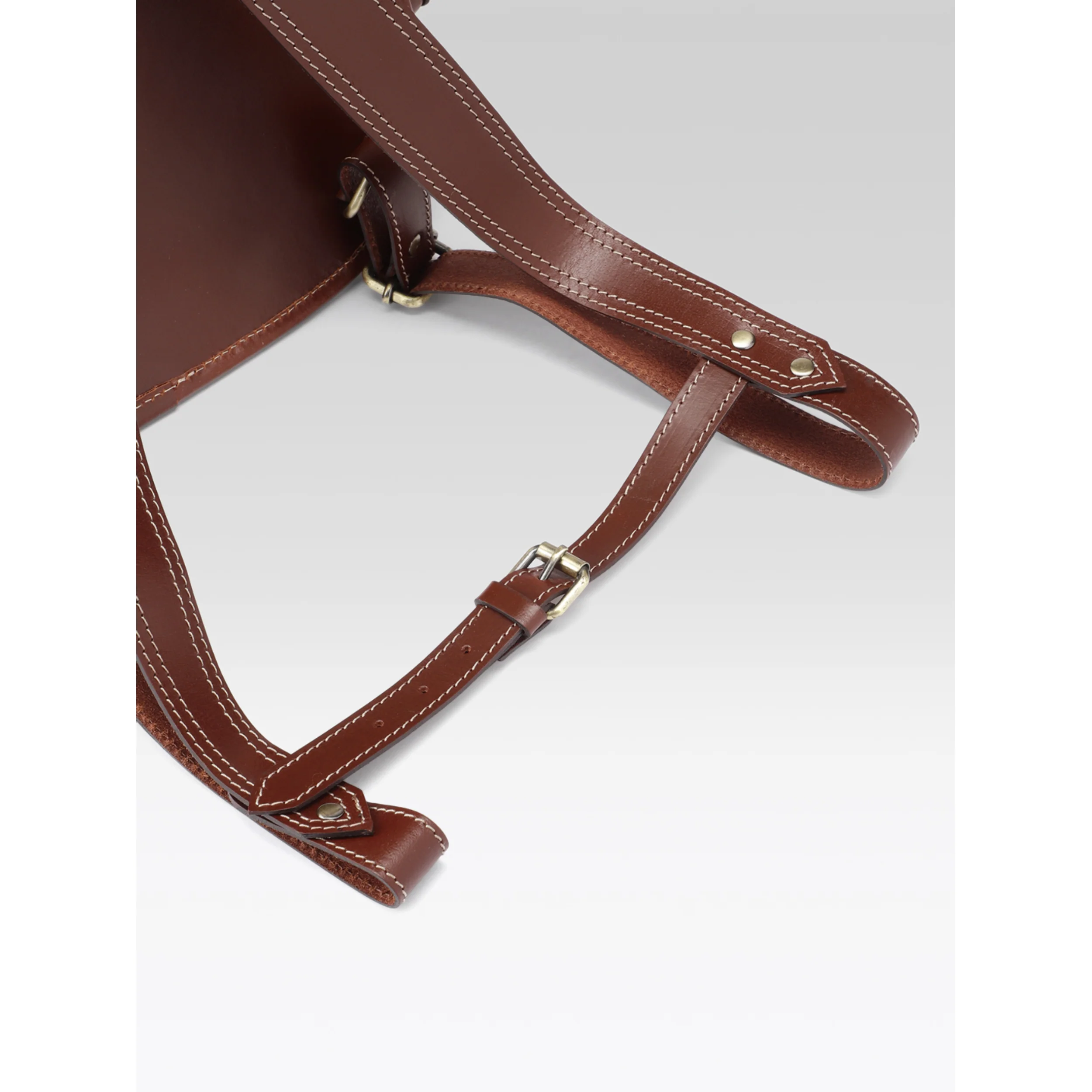 Premium Genuine  Leather Everyday Backpack with Secure Flap Closure - Image 7