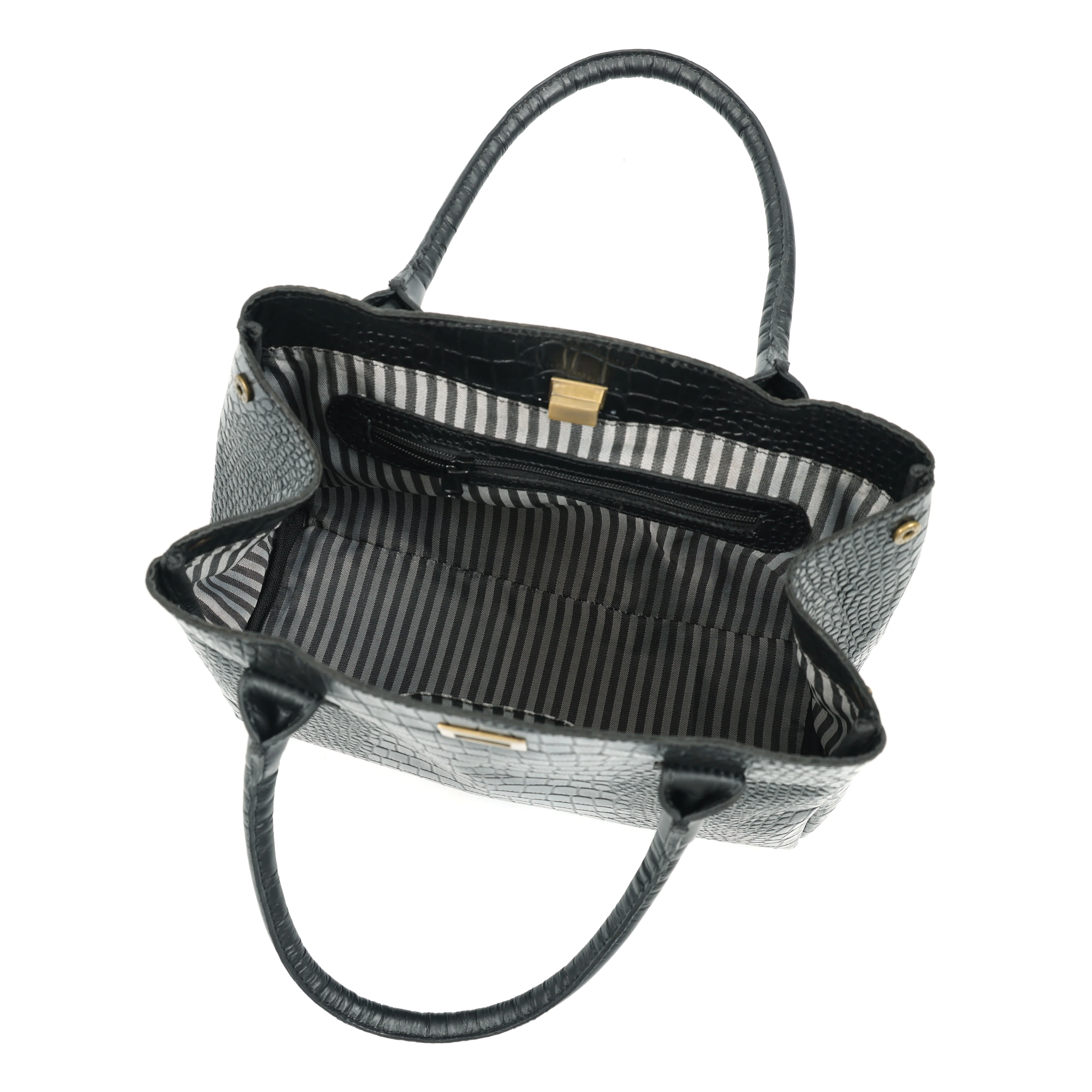Premium Croc Pattern Leather Women's 4-in-1 Handbag Set (Tote, Shoulder, Sling & clutch) - Image 13