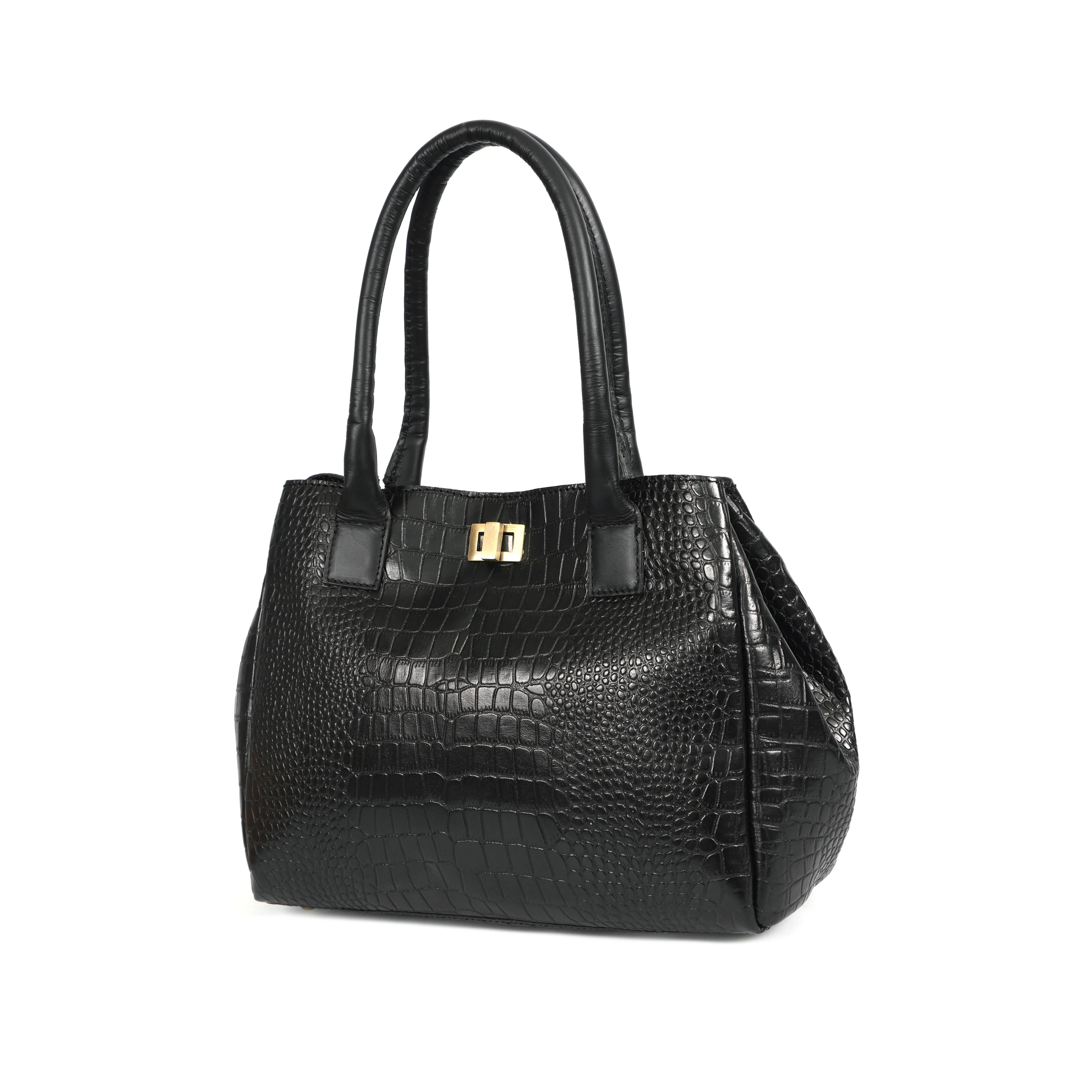 Premium Croc Pattern Leather Women's 4-in-1 Handbag Set (Tote, Shoulder, Sling & clutch) - Image 4