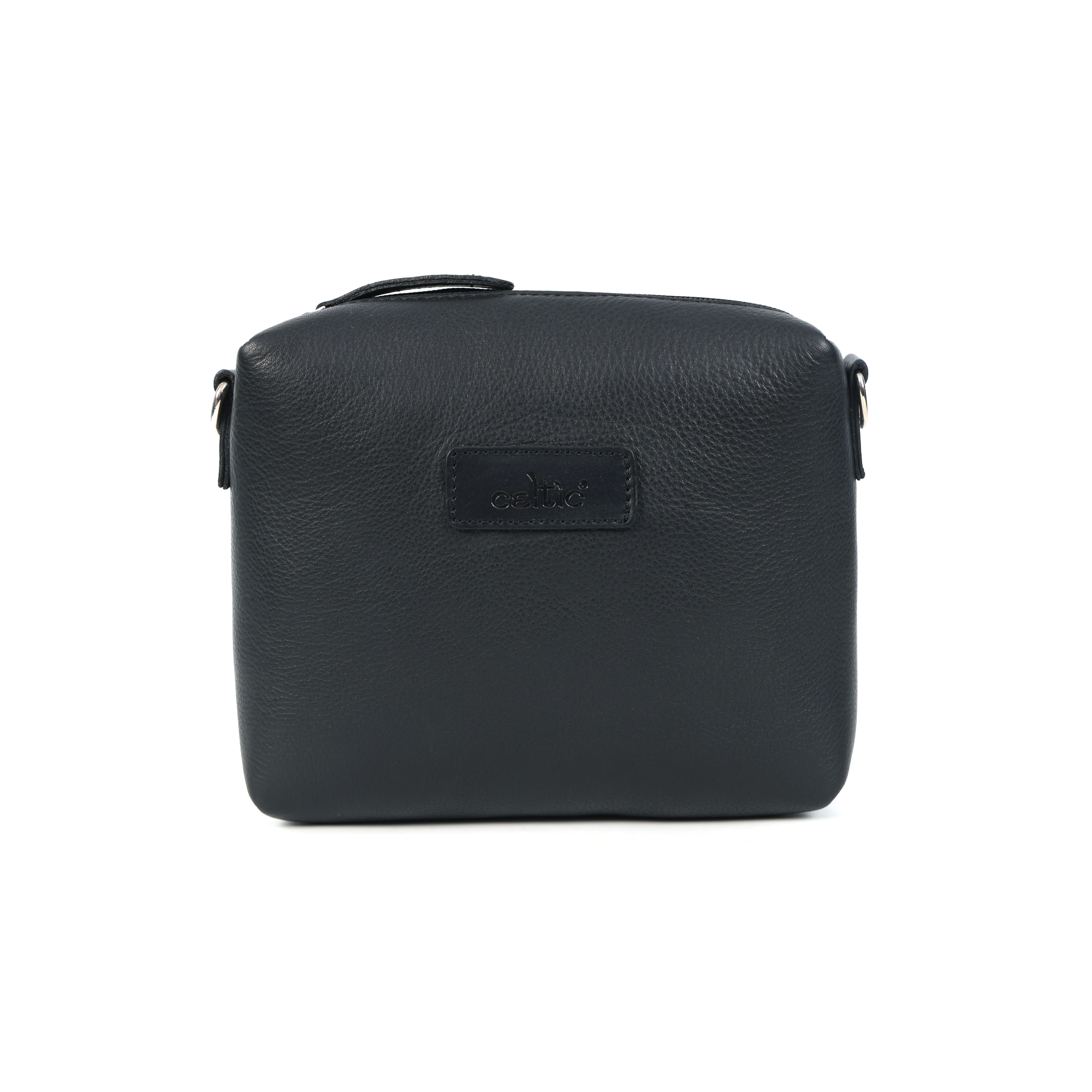 Premium Genuine Leather Compact Crossbody Bag with Adjustable Strap - Image 4