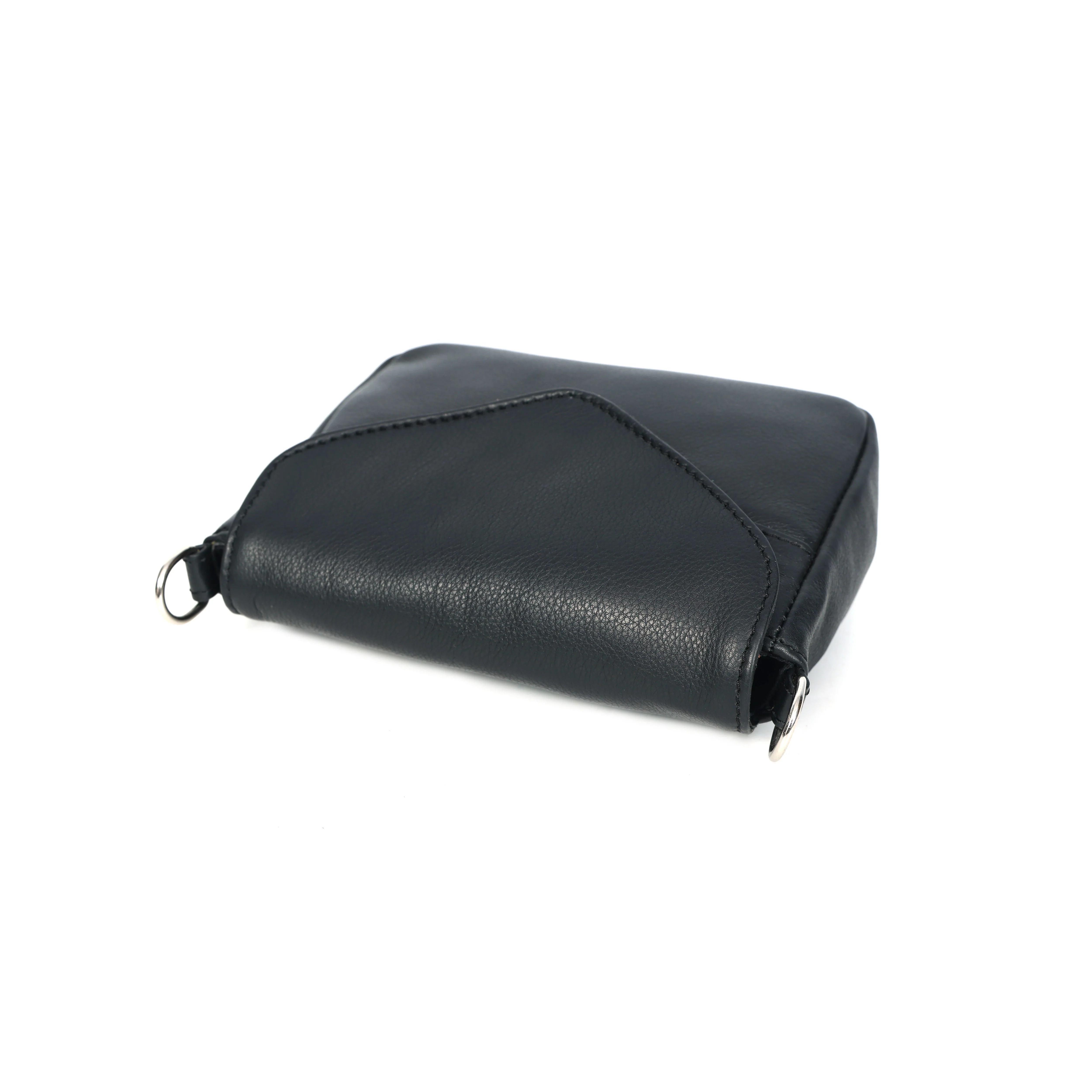 Premium Genuine Leather Flap Crossbody Bag with Adjustable Strap & Zip Pockets - Image 6