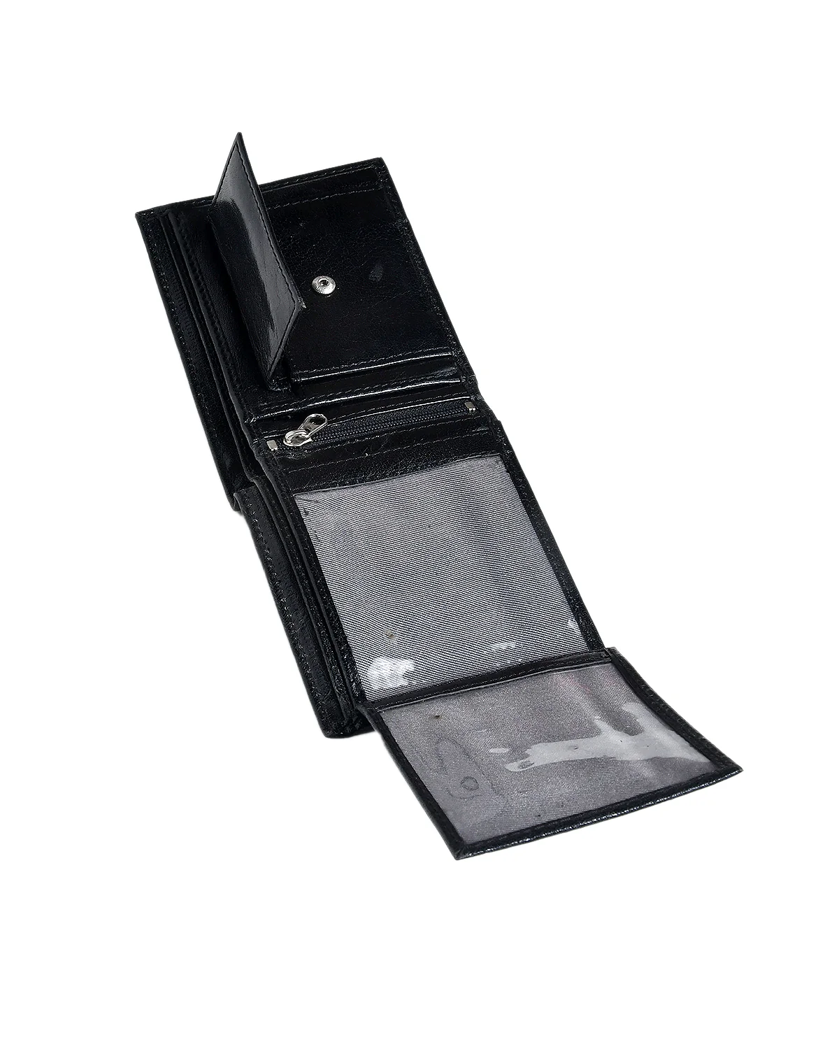 Black Printed Belt with Matte Buckle & Leather Wallet Gift Combo - Image 3