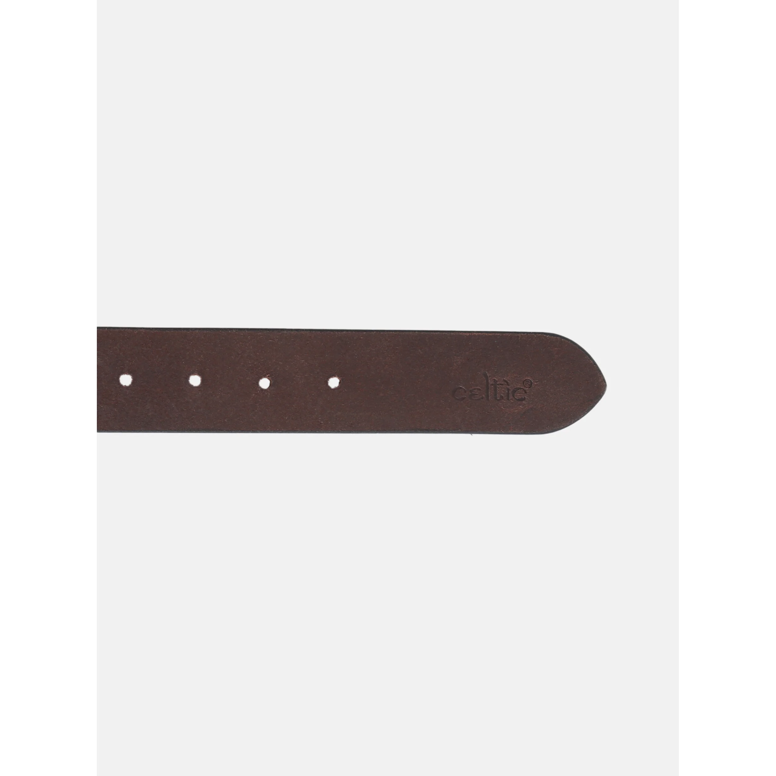 Men Genuine Leather Red Black Tribal Scroll Waist Belt with Antique Emblem Buckle - Image 5