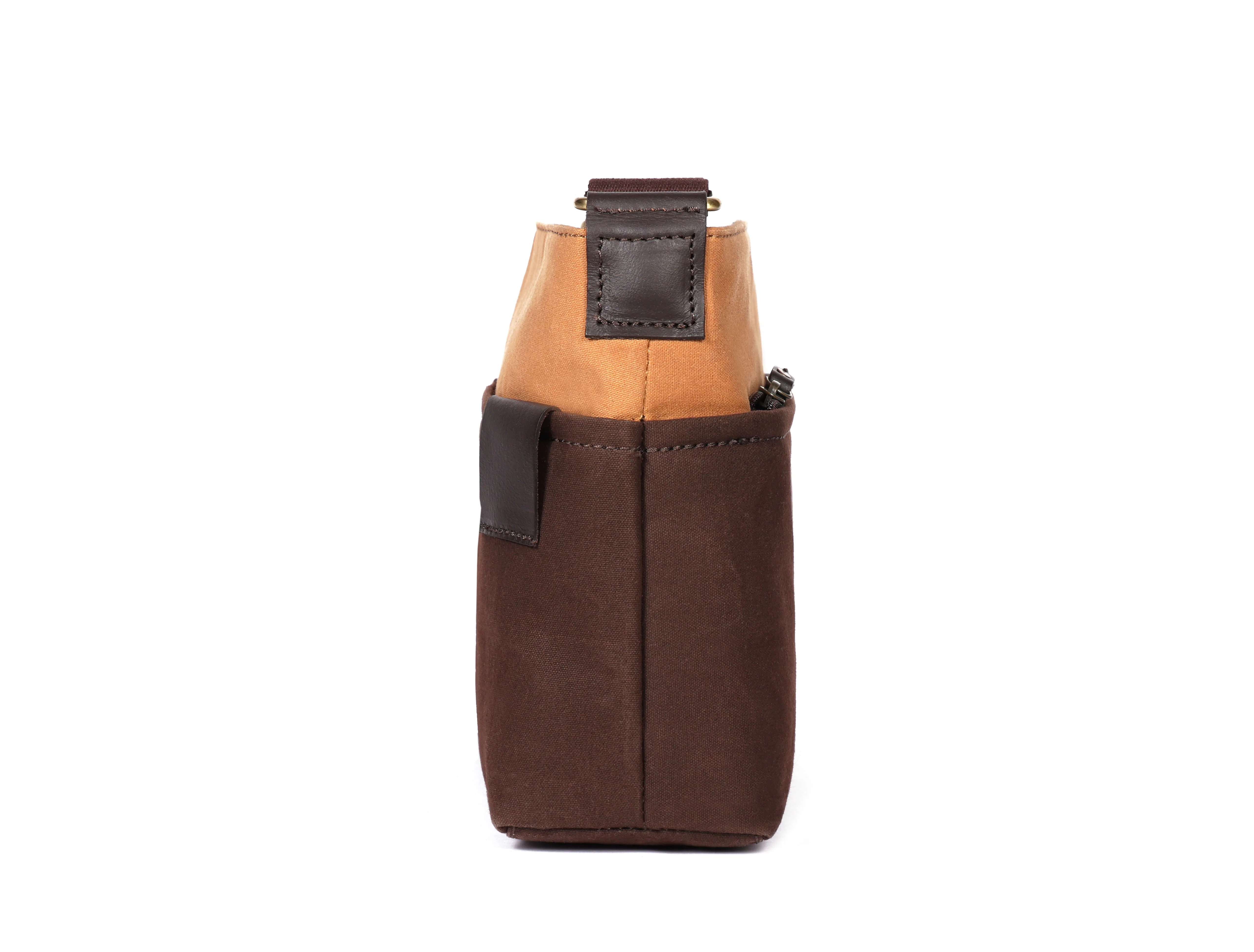 Premium Export Quality Canvas & Leather Crossbody Sling Bag with Multiple Zip Pockets | Travel Everyday Use - Image 4
