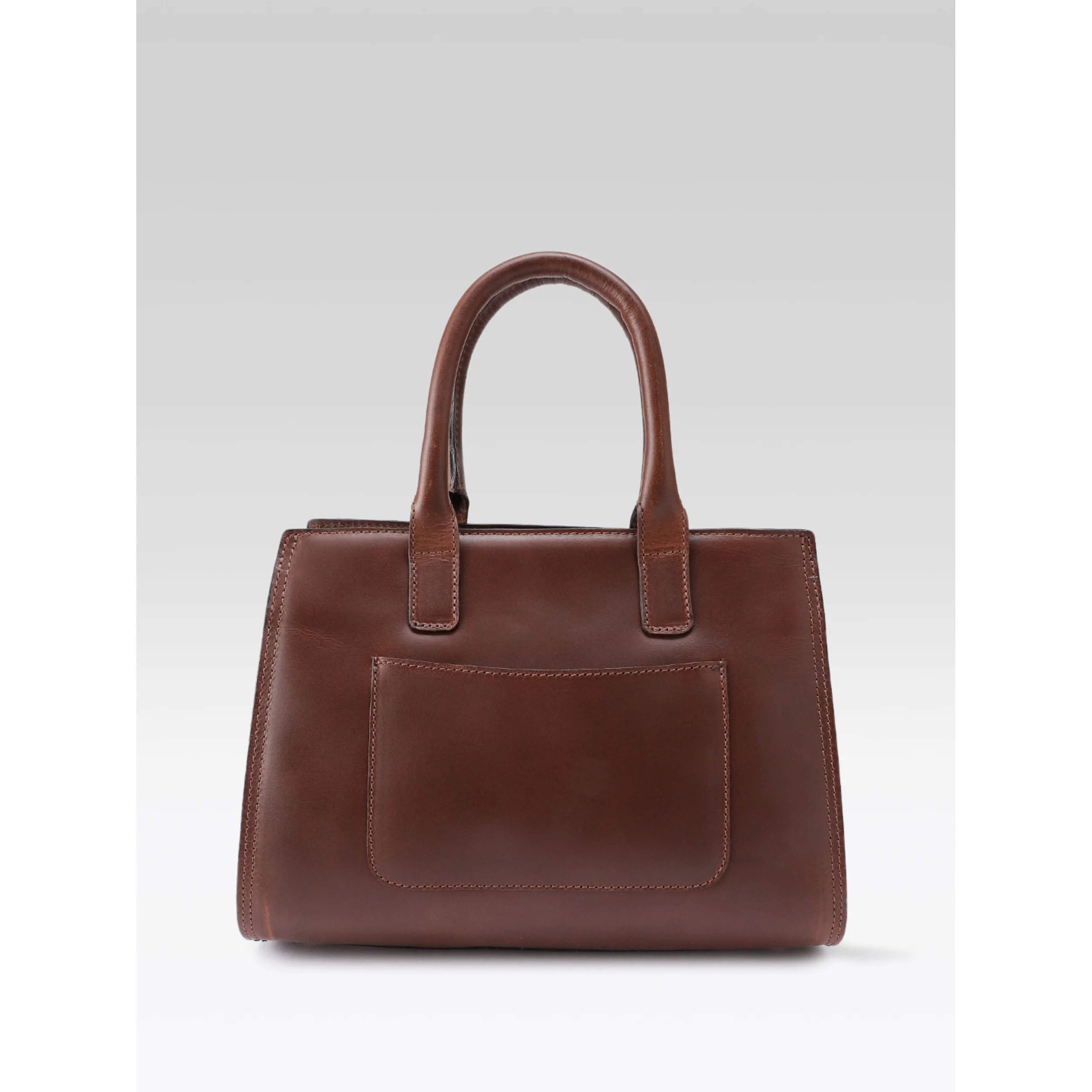 Premium Genuine Leather Tote with Floral Embossing, Top Handles, Zip Closure - Image 23