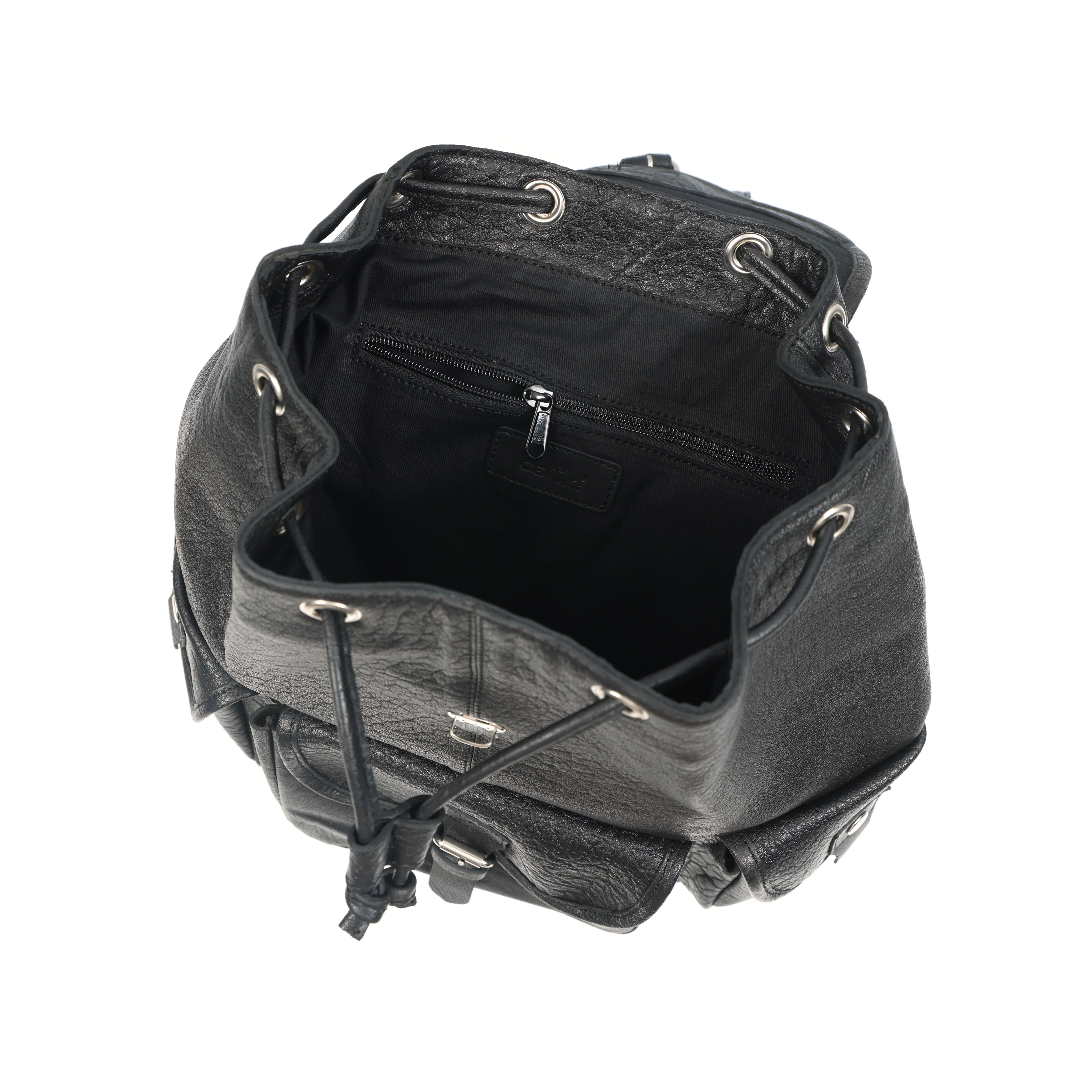 Premium Genuine Black Leather Backpack: Timeless Style and Versatility - Image 4