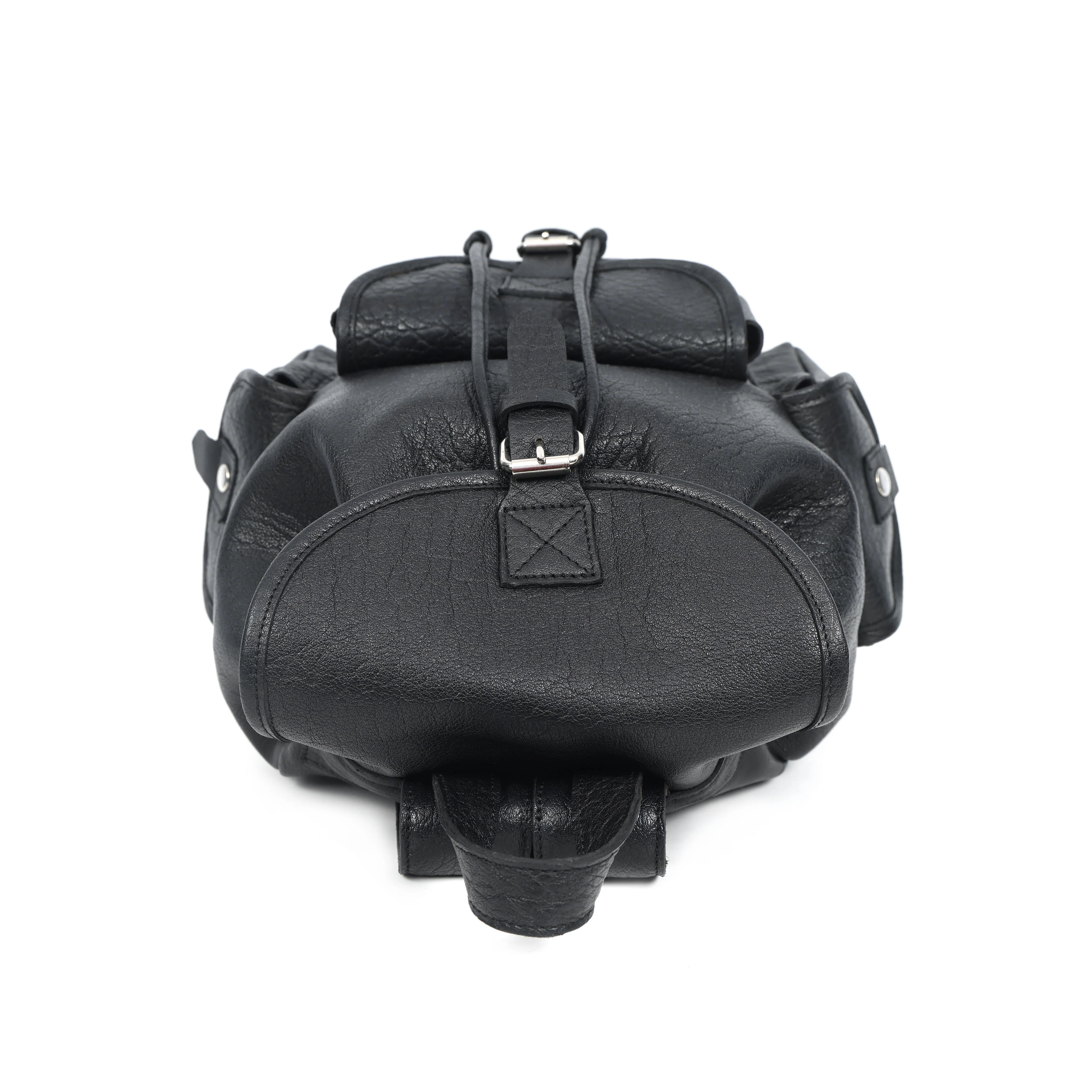 Premium Genuine Black Leather Backpack: Timeless Style and Versatility - Image 7