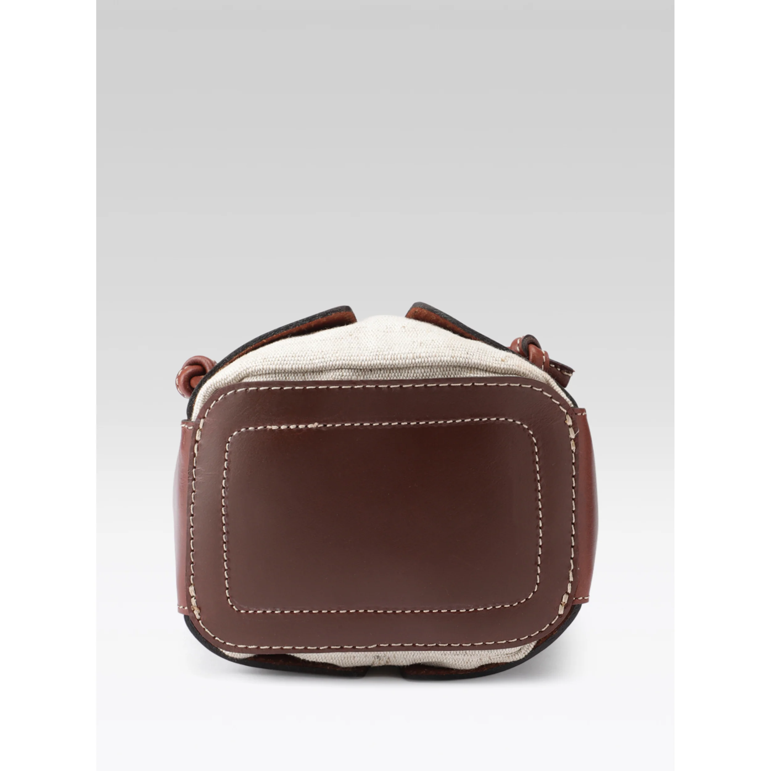 Premium Genuine Brown Leather Bucket Bag with Shearling Interior  Stylish & Durable - Image 3