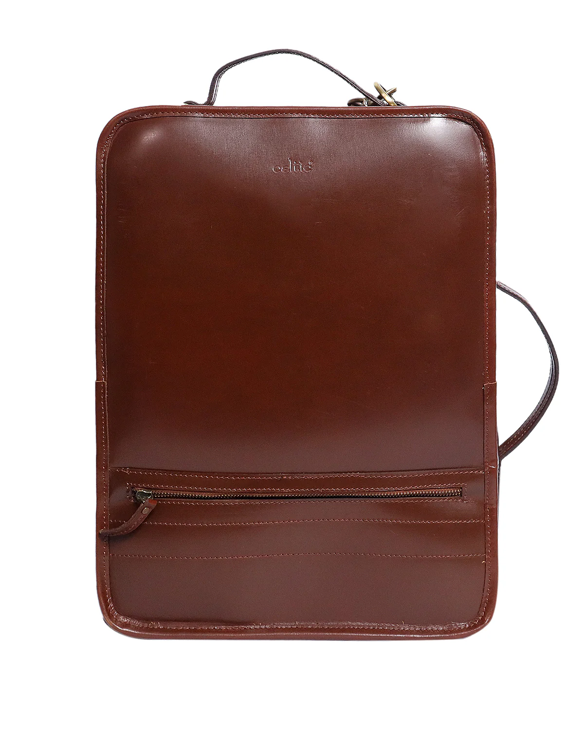 Premium Full-Grain Leather DSLR Camera Messenger & Travel Photography Bag - Image 3