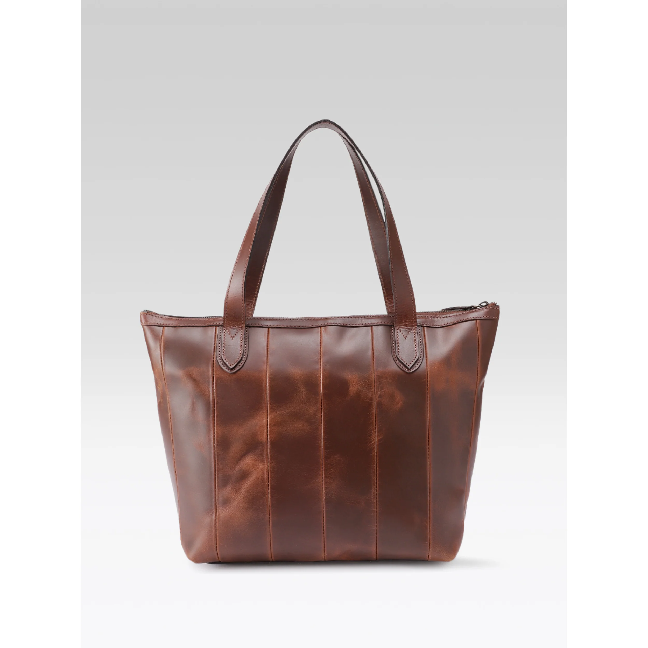 Premium Genuine Leather Tote Bag for Women |  Inner Zip Pocket - Image 6
