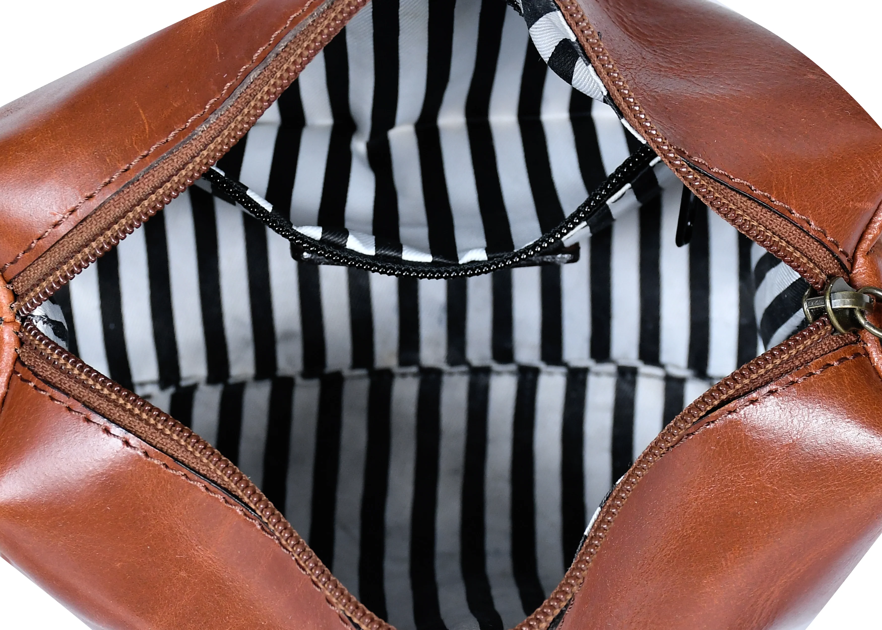 Premium Leather Crossbody bag with Top Zip Closure - Image 6