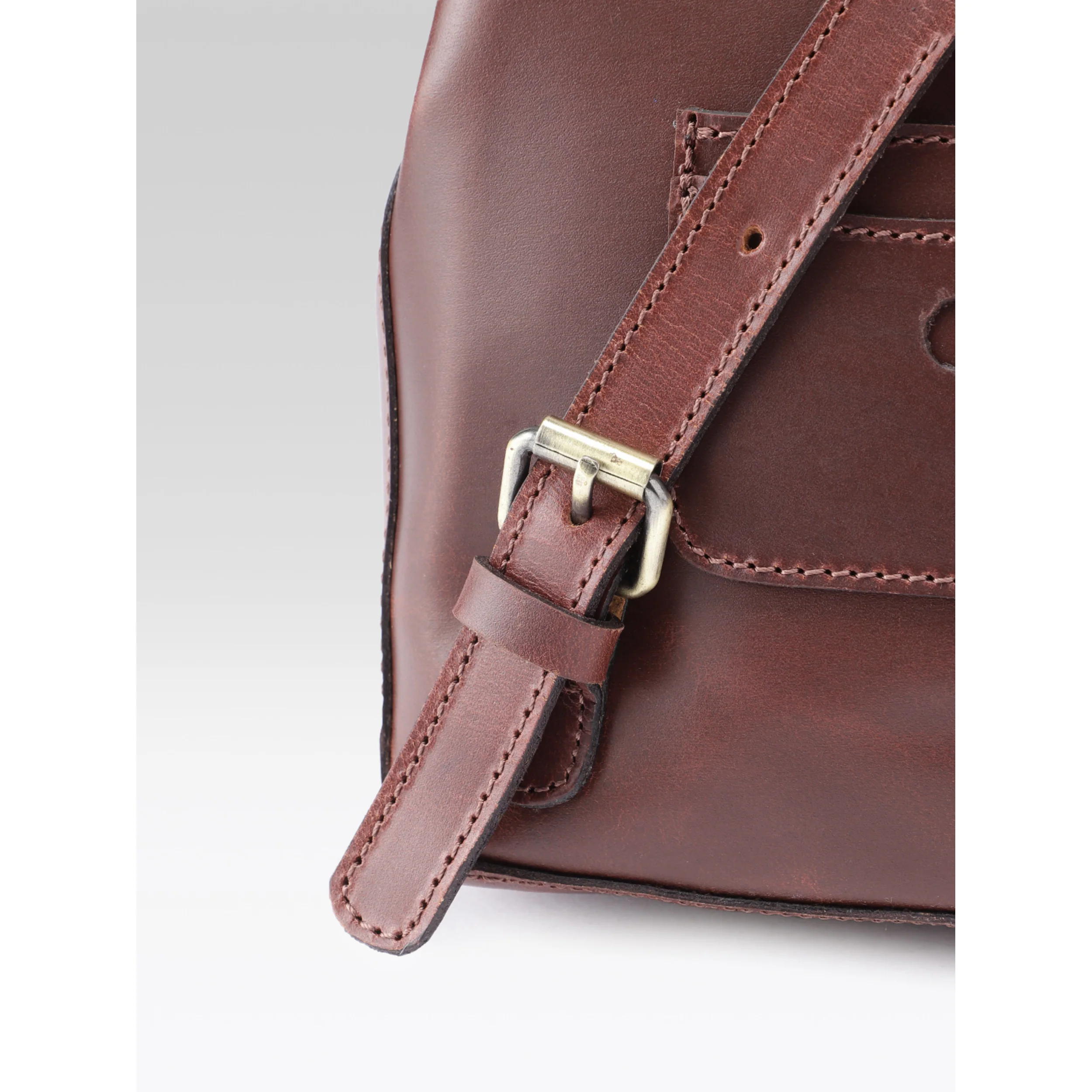 Premium Genuine Leather Mini Backpack for Women with Flap Closure - Image 10