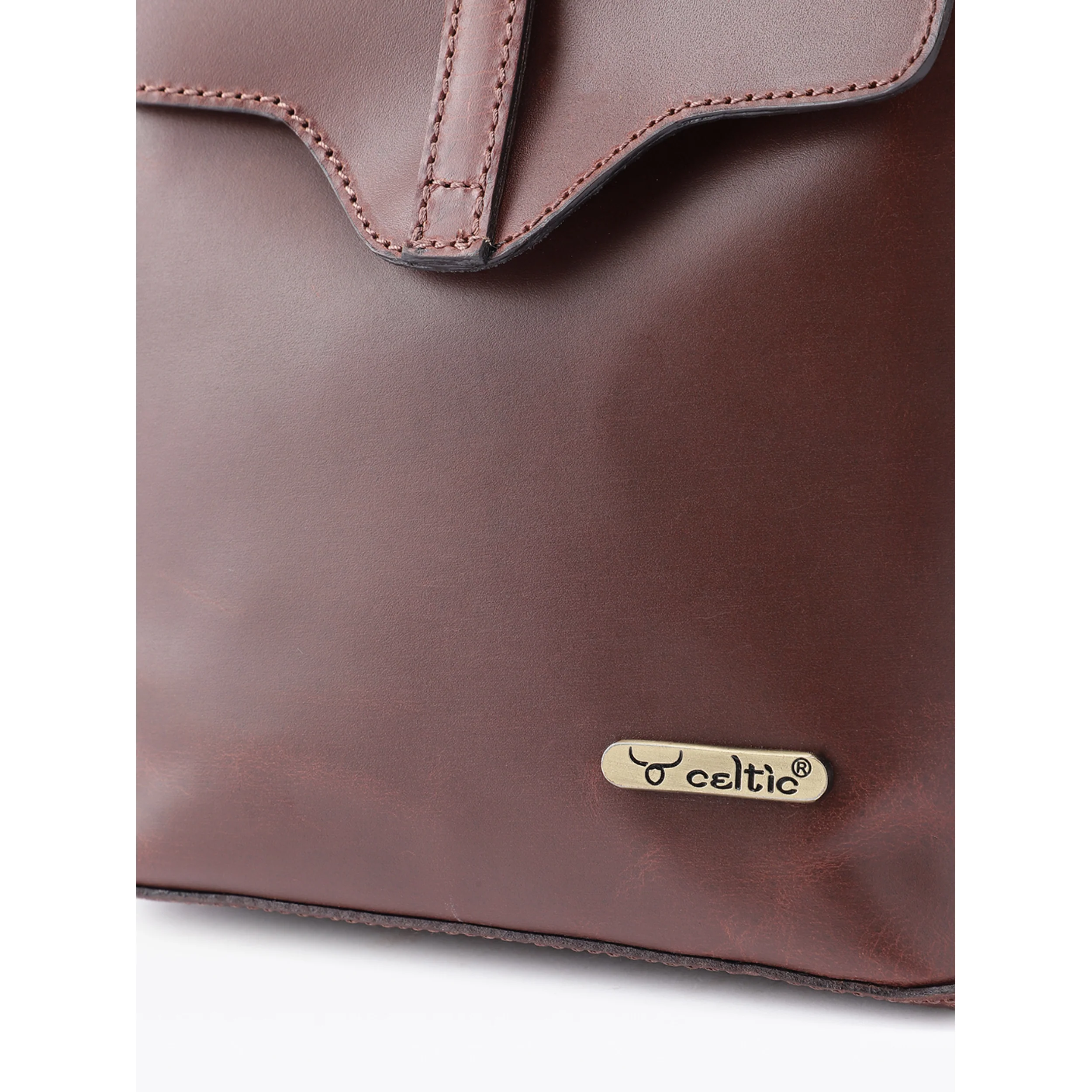 Premium Genuine Leather Mini Backpack for Women with Flap Closure - Image 8