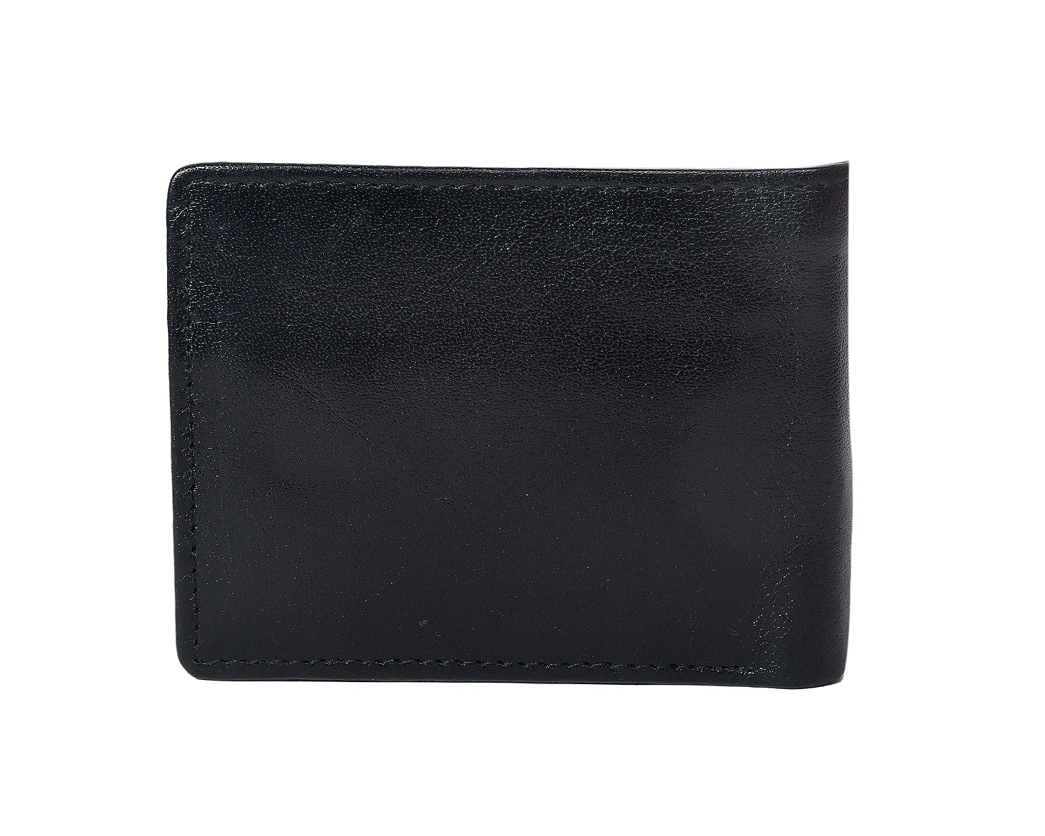Premium Genuine Leather Men's Wallet with ID Window, Coin Pocket & Card Slots - Image 3