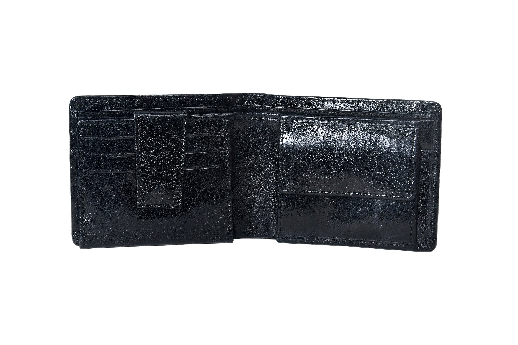 Premium Genuine Leather Men's Wallet with ID Window, Coin Pocket & Card Slots - Image 7