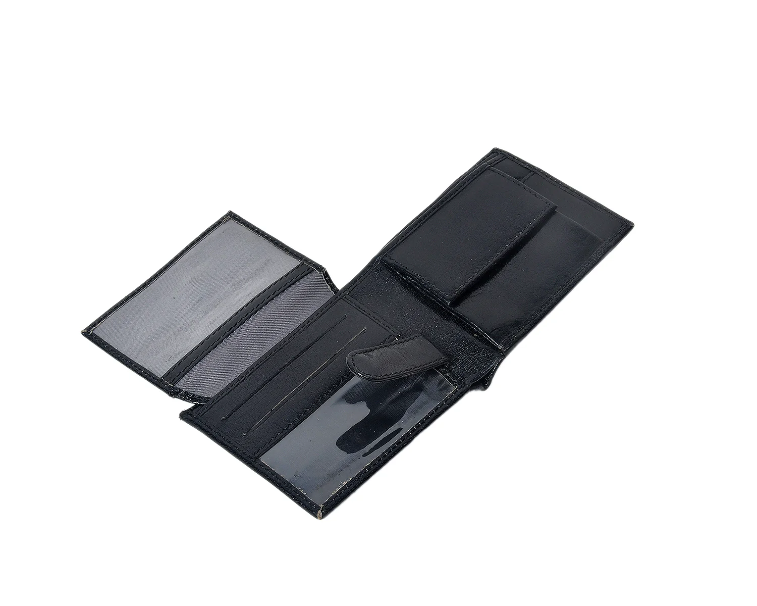 Premium Full Grain Leather Bi-Fold Wallet for Men with Multiple Card Slots & ID Window - Image 4