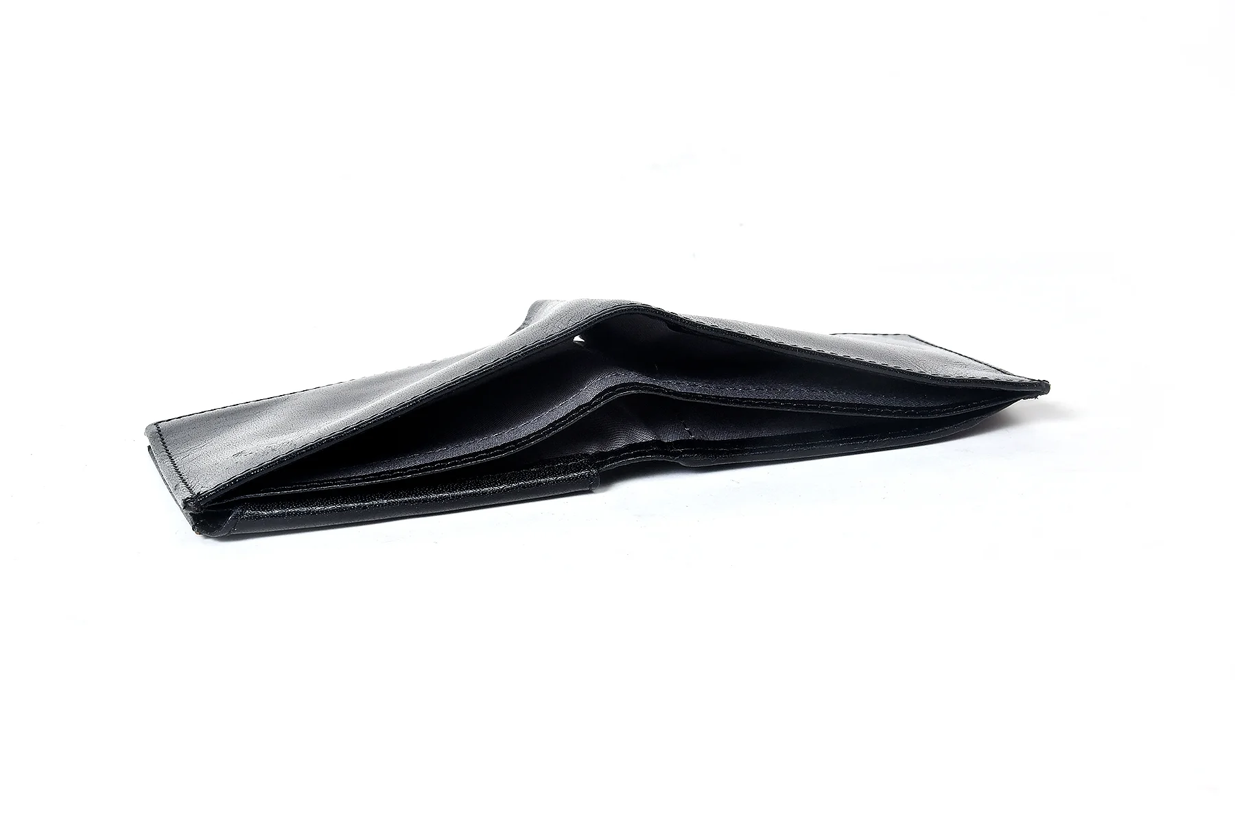Premium Full Grain Leather Bi-Fold Wallet for Men with Multiple Card Slots & ID Window - Image 6