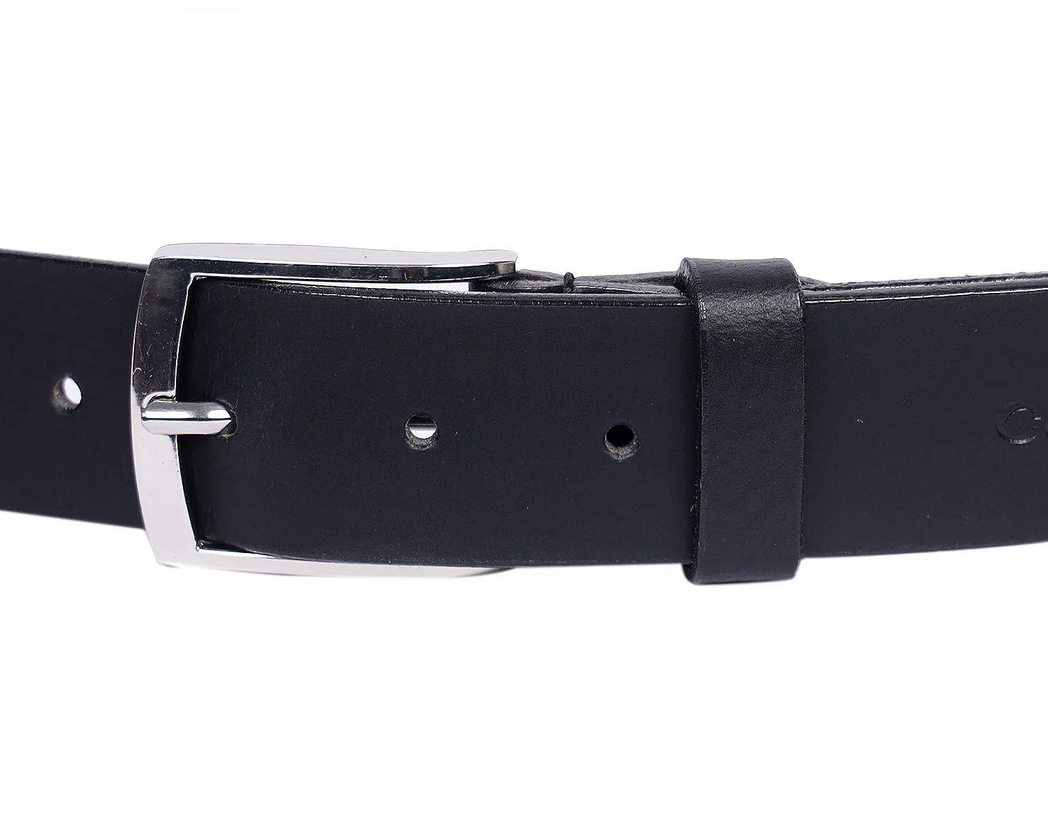 Celtic 35MM Black Premium Leather Belt, Art: LB-745 - Image 4