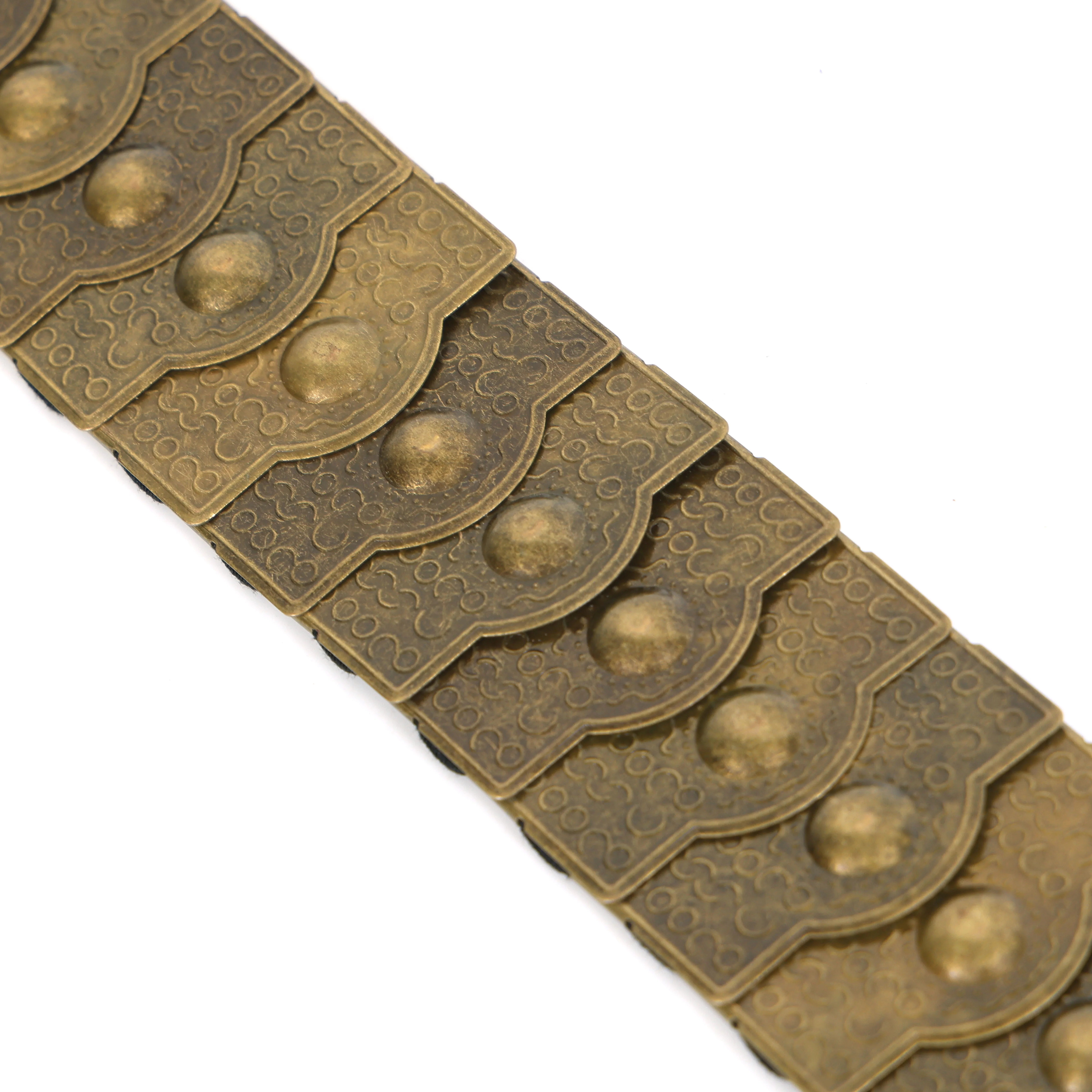 Celtic Black Studded Elastic Waist Belt for Women | Trendy Stretchable Fashion Belt with Golden Buckle for Dresses & Jeans - Image 4
