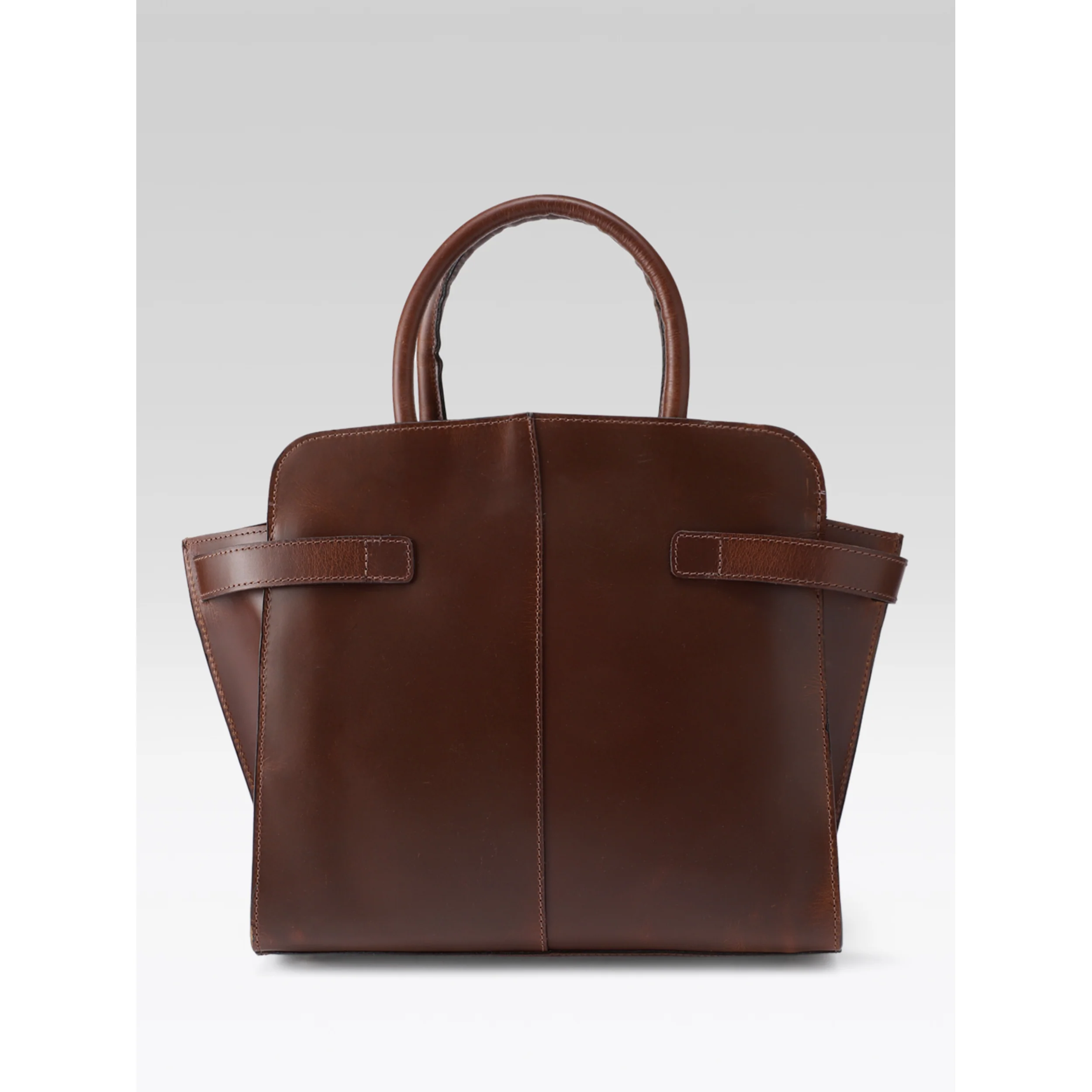 Premium Genuine Leather Satchel hand Bag with Embossed Front Panel - Image 13