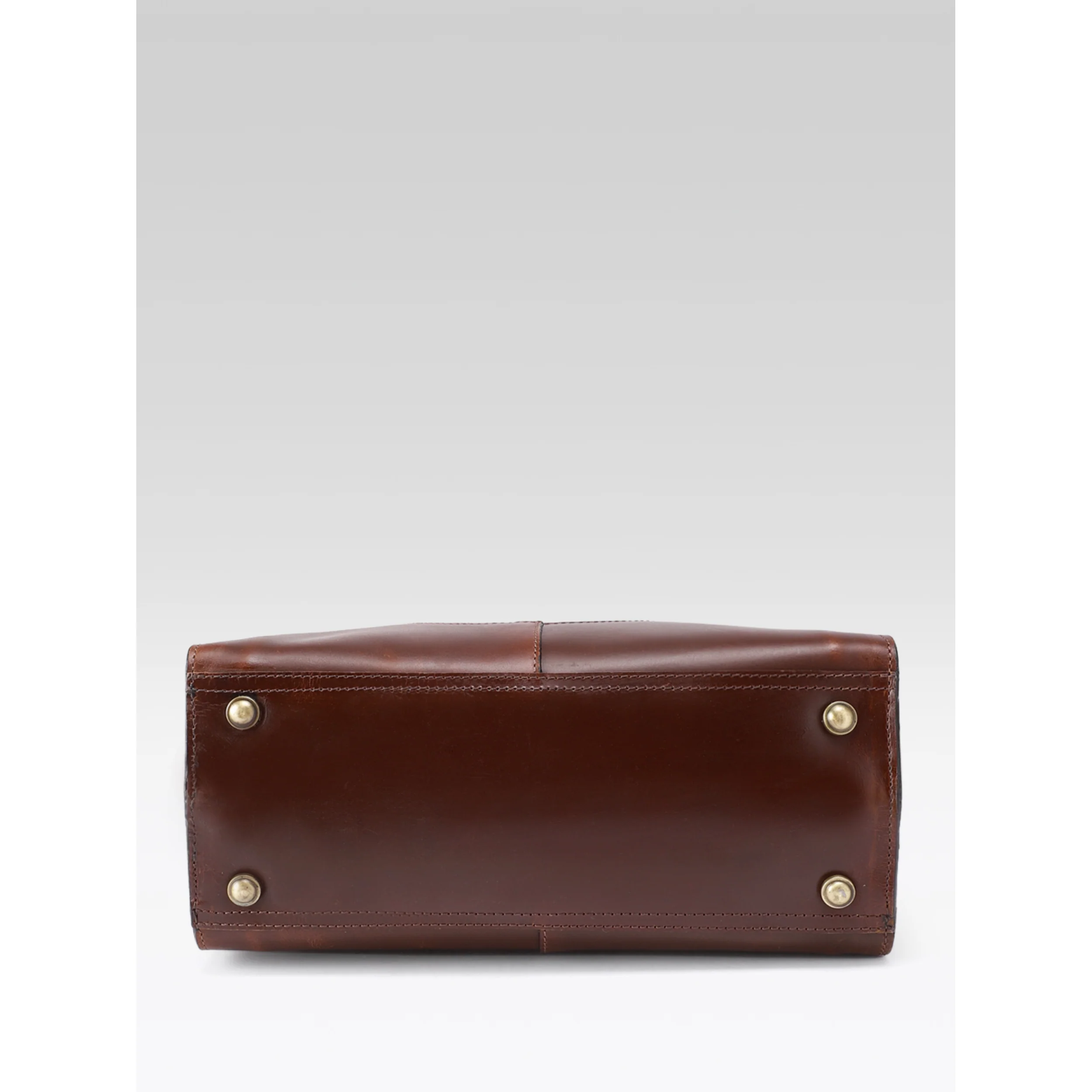 Premium Genuine Leather Satchel hand Bag with Embossed Front Panel - Image 14