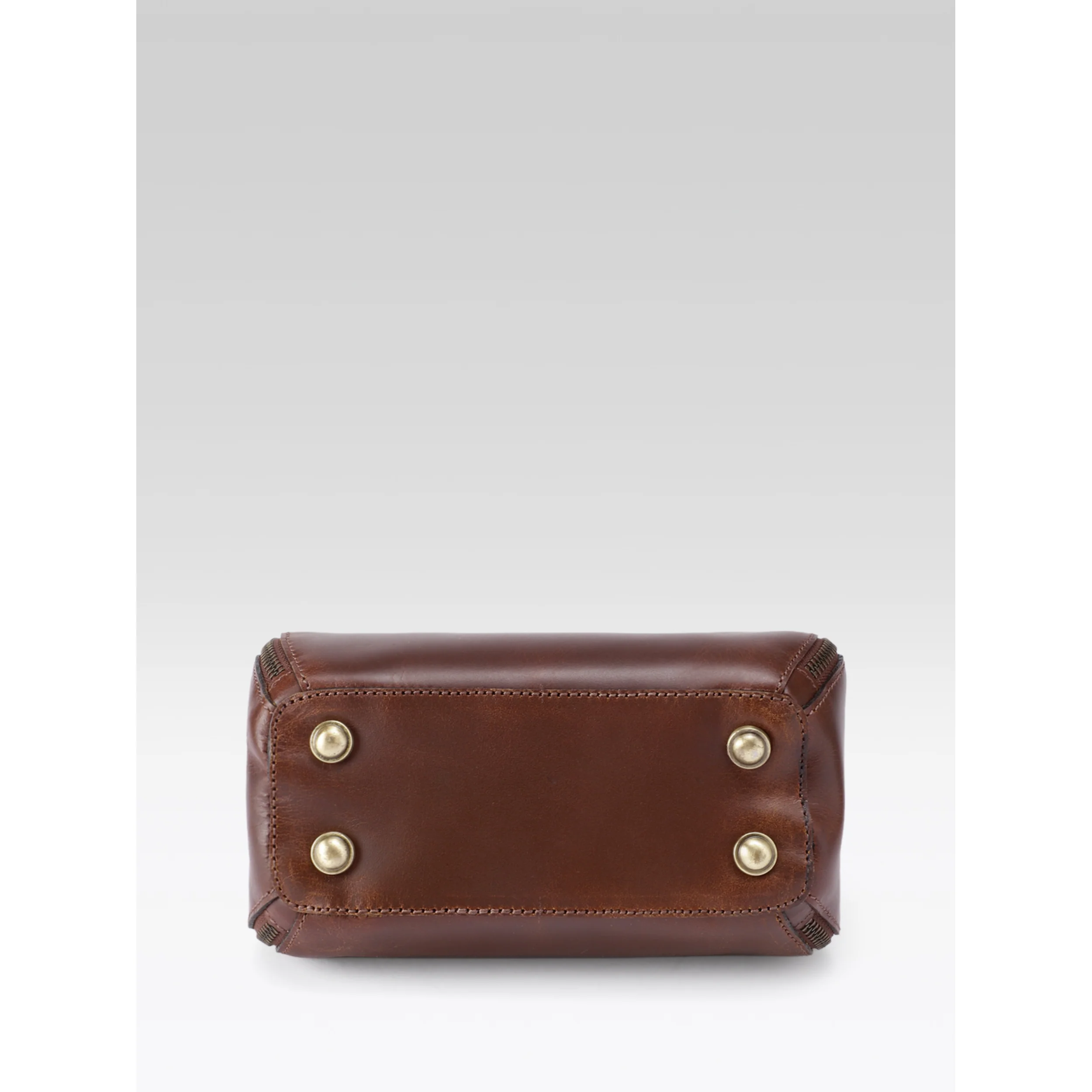 Premium Genuine Leather Top-Handle Handbag with Flap Closure & Zip Compartments - Image 17