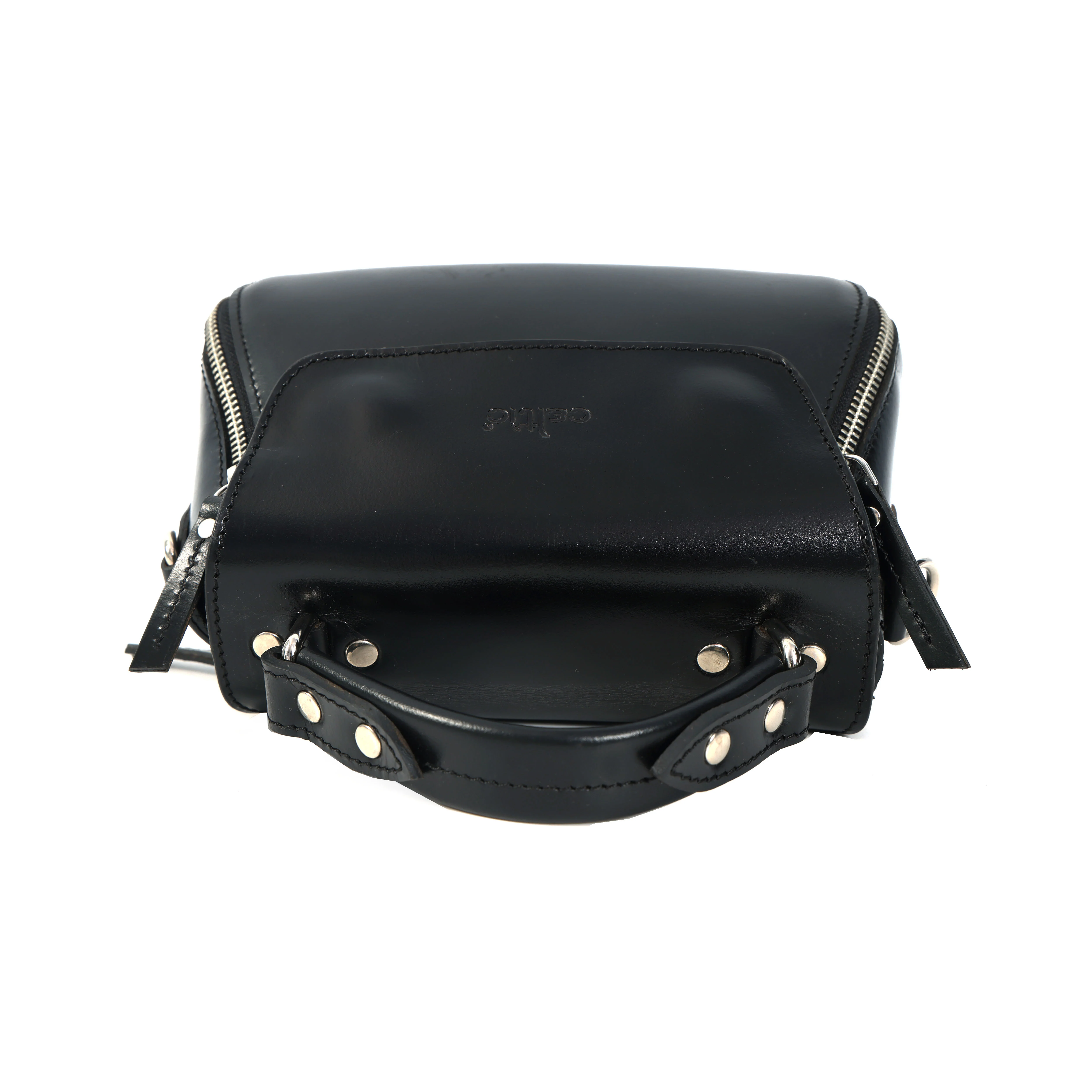Premium Genuine Leather Top-Handle Handbag with Flap Closure & Zip Compartments - Image 9