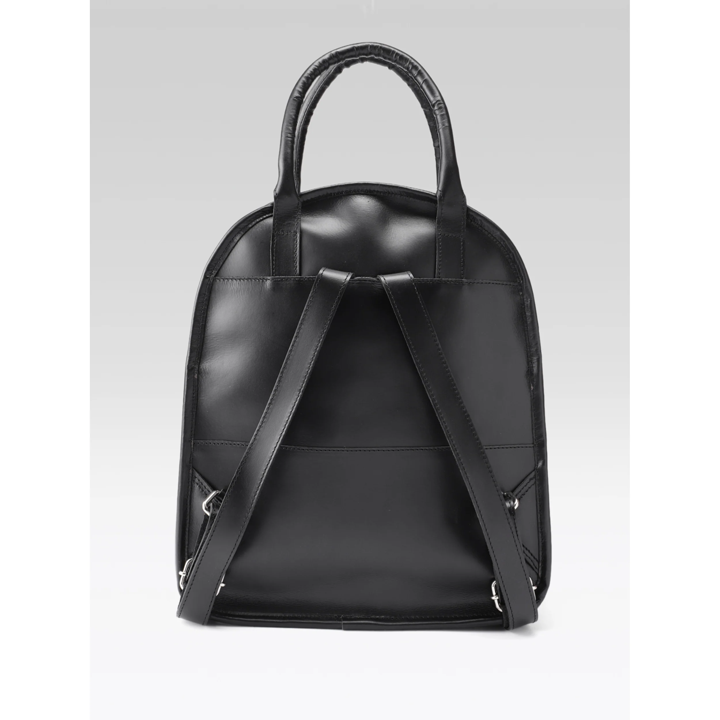 Premium Genuine Leather  Backpack with Front Utility Pocket - Image 12