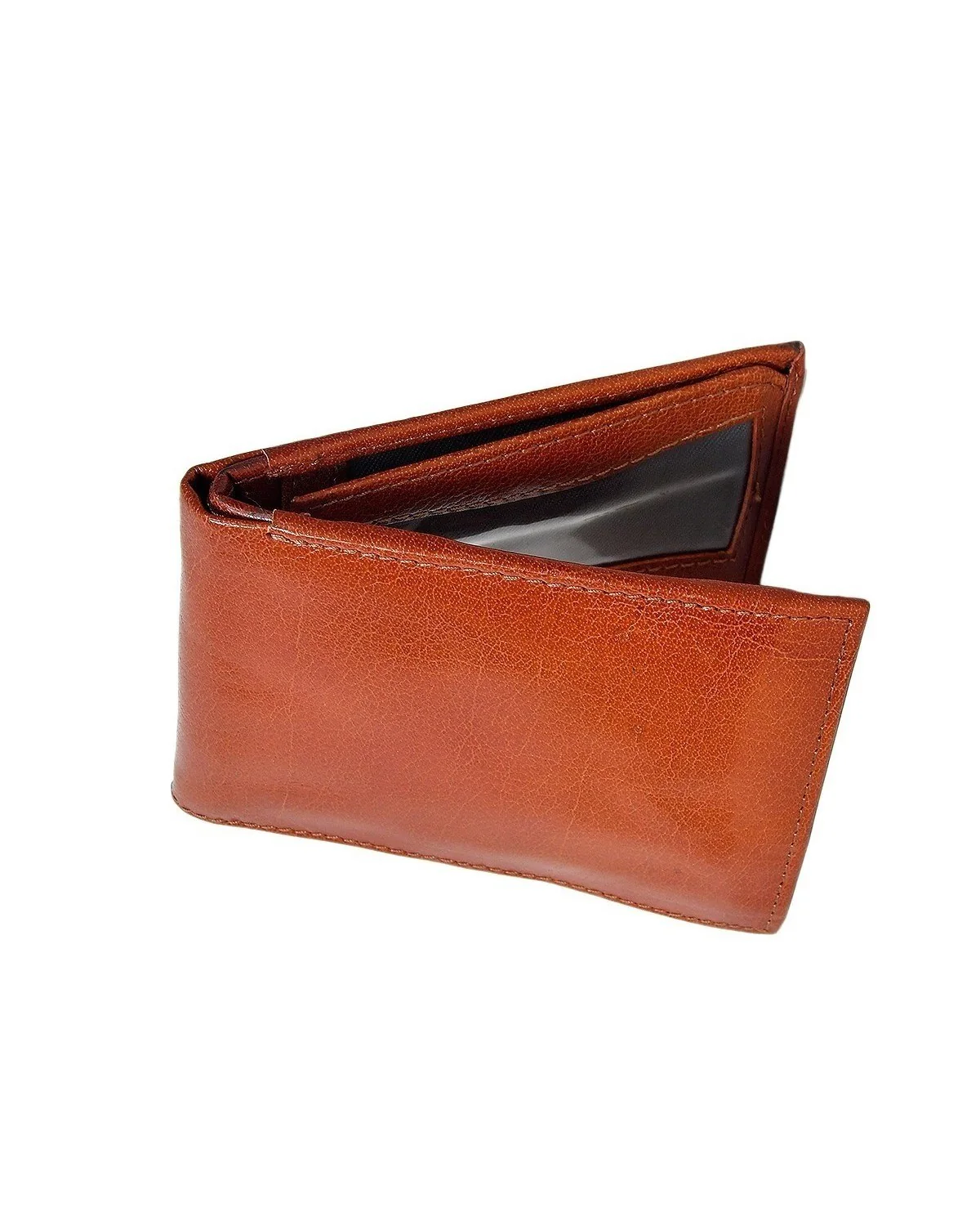 Premium Genuine Leather Bi-Fold Wallet with Zip Coin Pocket & Card Slots - Image 5