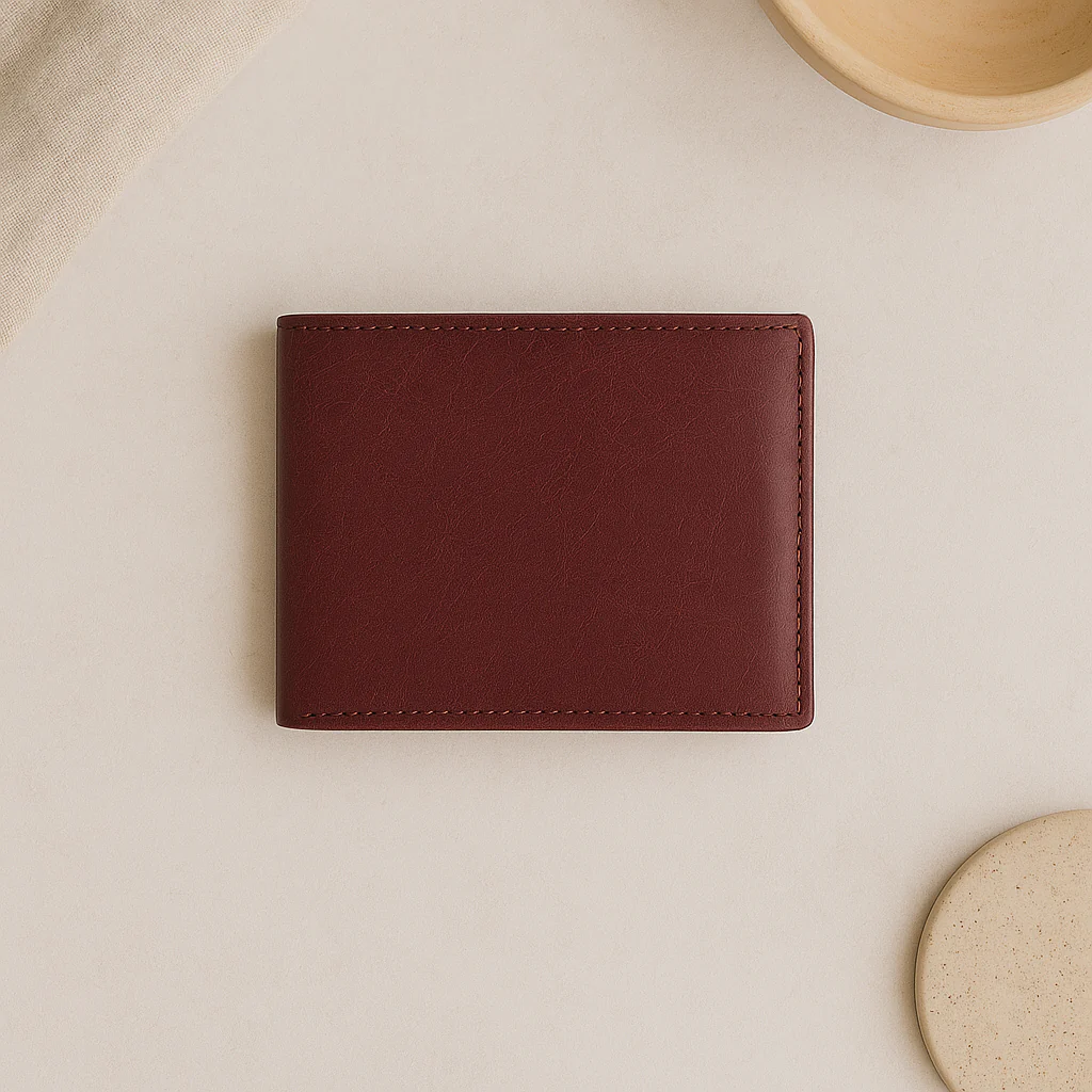Premium Genuine Leather Bi-Fold Wallet for Men with Card Slots & Cash Compartment - Image 5