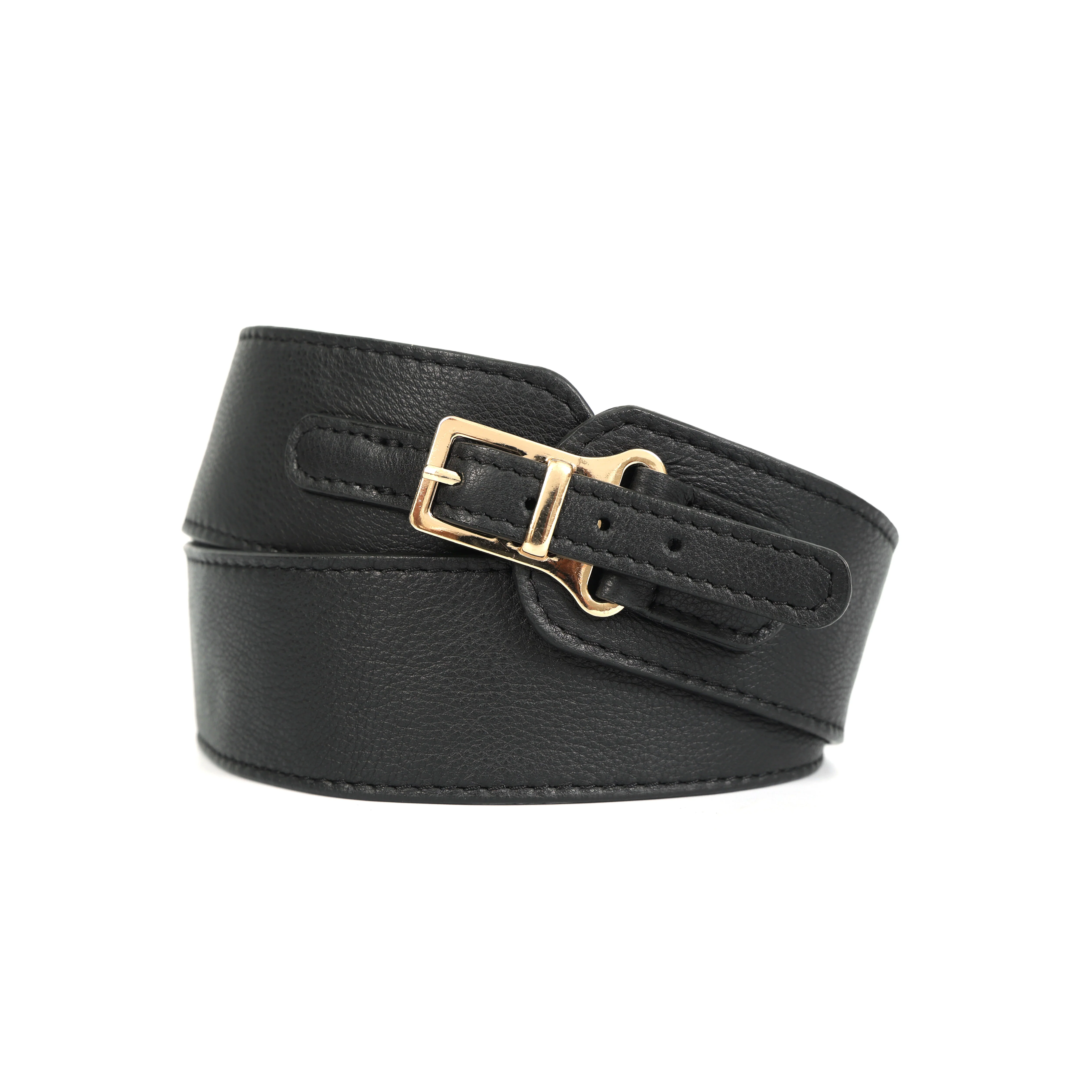 Celtic Classic Black Genuine Leather Belt for Men | Elegant Slim Adjustable Formal & Casual Belt - Image 2