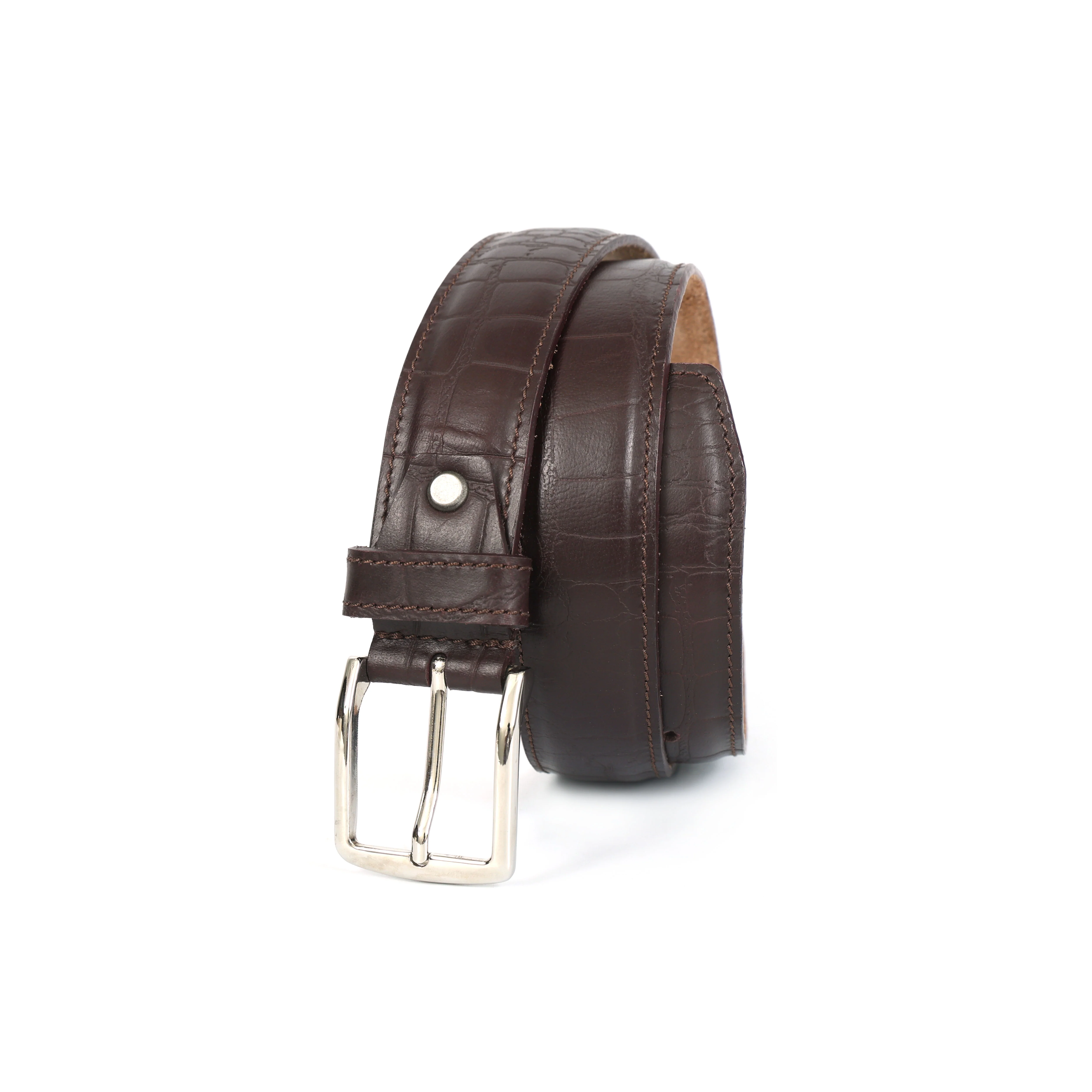 Celtic Dark Brown Genuine Leather Belt | Classic Formal Belt for Men - Image 3