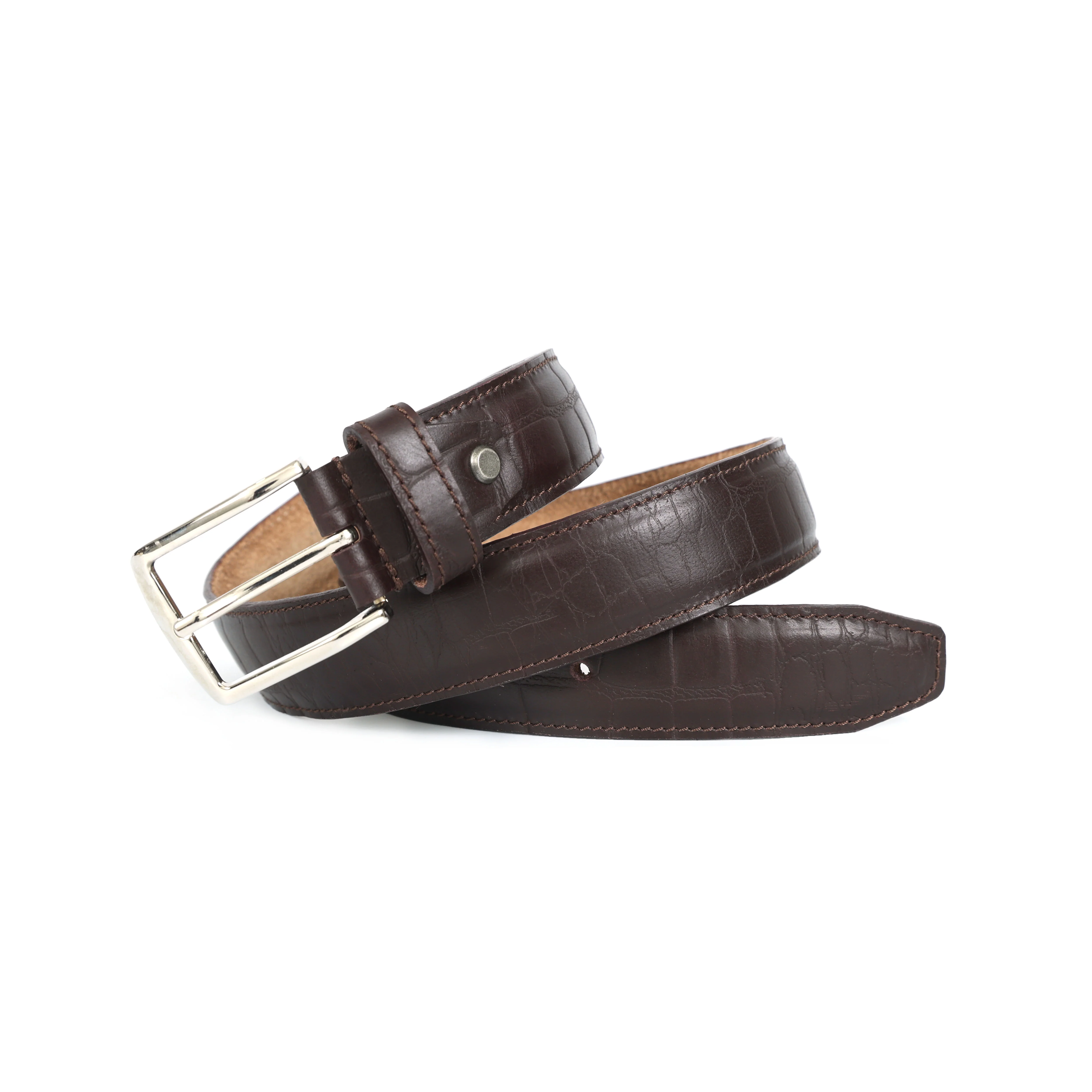 Celtic Dark Brown Genuine Leather Belt | Classic Formal Belt for Men - Image 4