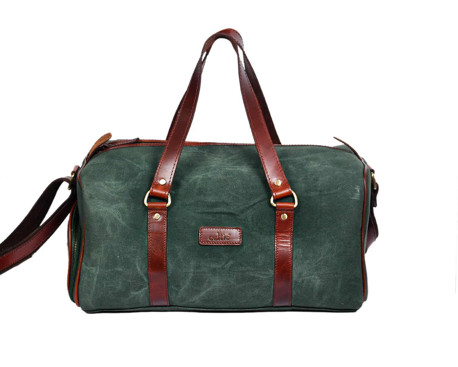 Premium Canvas Travel Duffel Bag with Shoe Compartment  Weekender & Gym Bag - Image 11