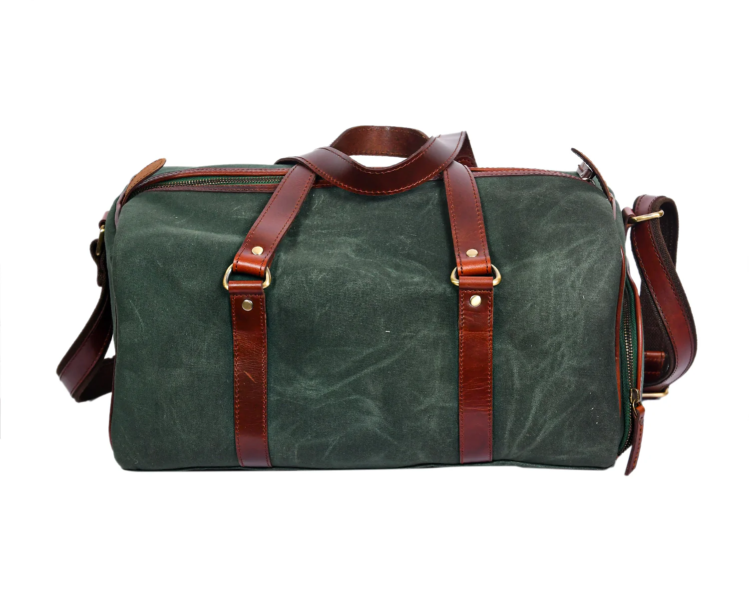 Premium Canvas Travel Duffel Bag with Shoe Compartment  Weekender & Gym Bag - Image 12