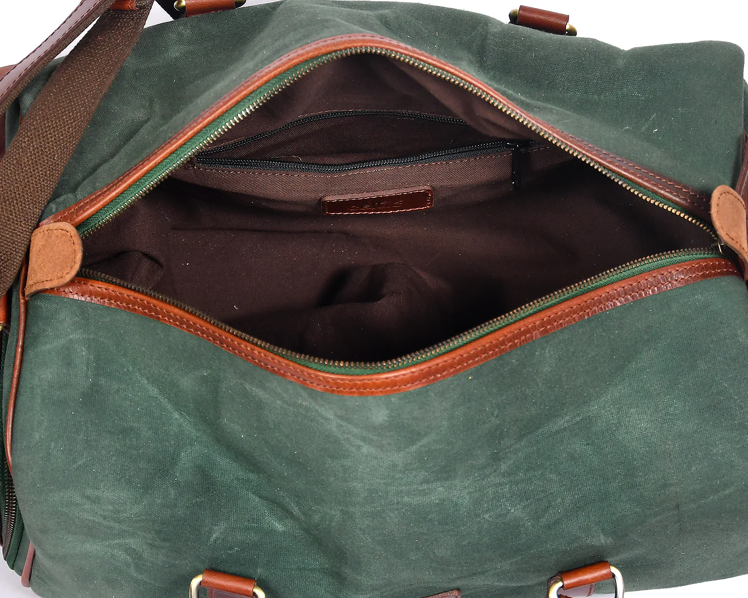 Premium Canvas Travel Duffel Bag with Shoe Compartment  Weekender & Gym Bag - Image 14