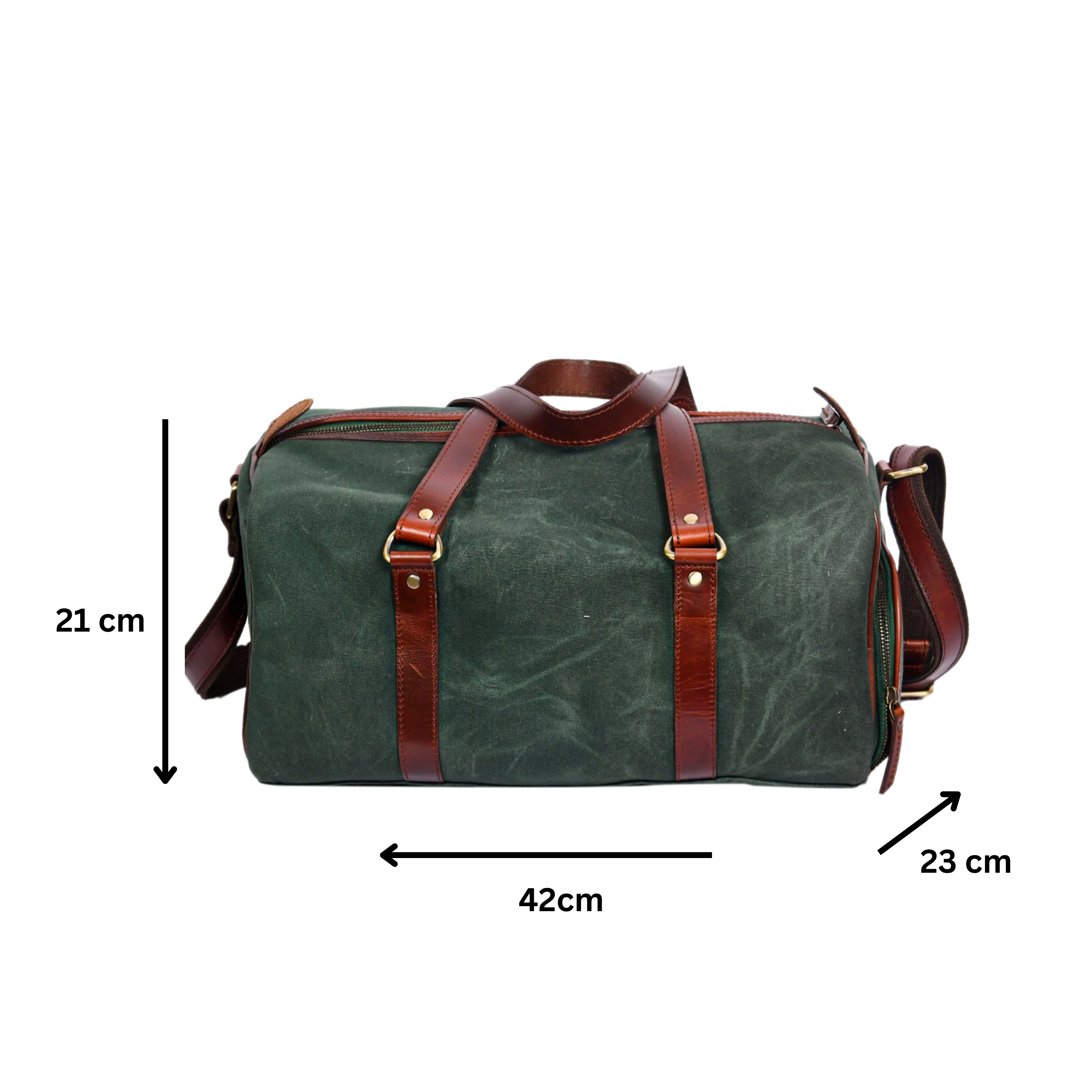 Premium Canvas Travel Duffel Bag with Shoe Compartment  Weekender & Gym Bag - Image 16