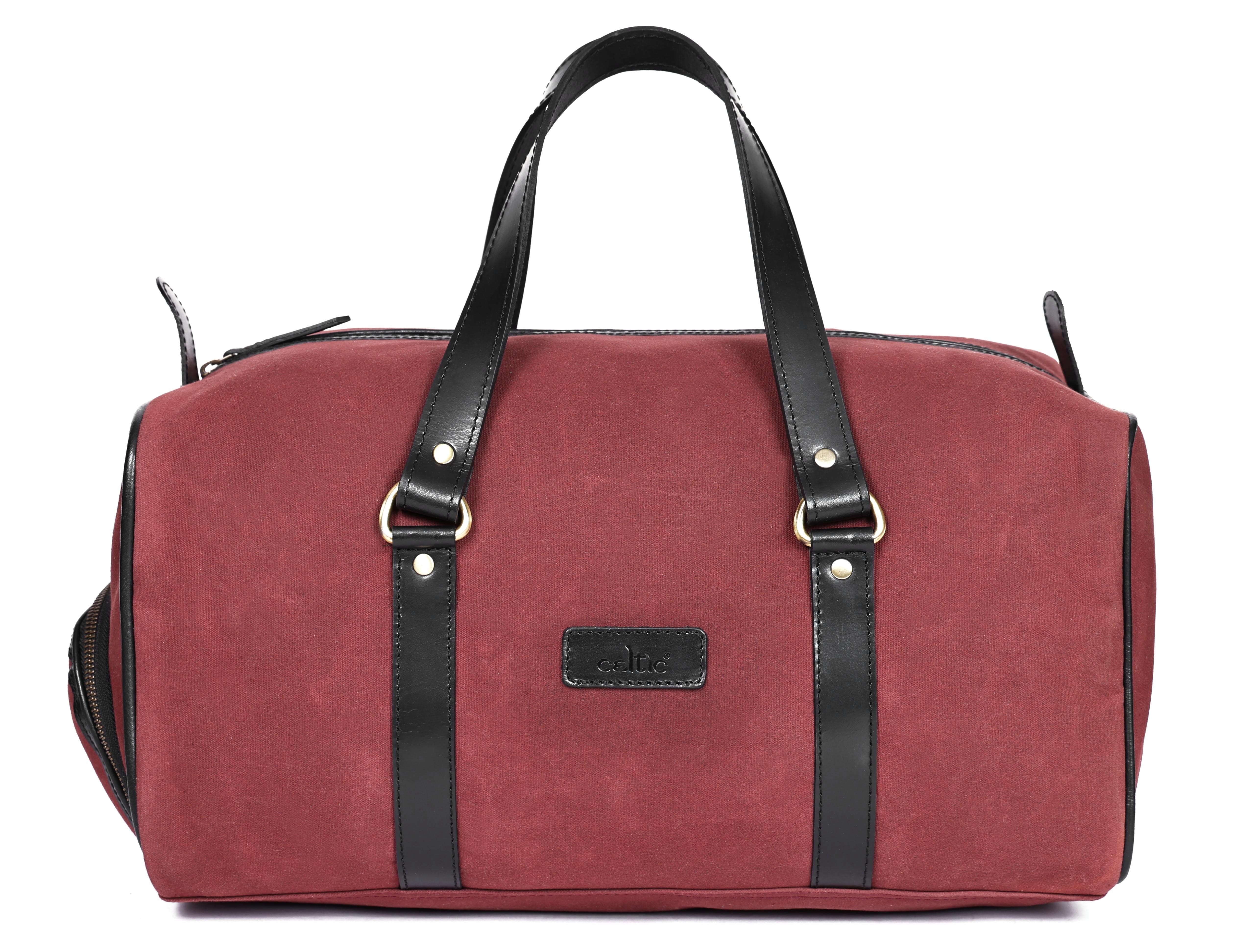 Premium Canvas Travel Duffel Bag with Shoe Compartment  Weekender & Gym Bag - Image 18
