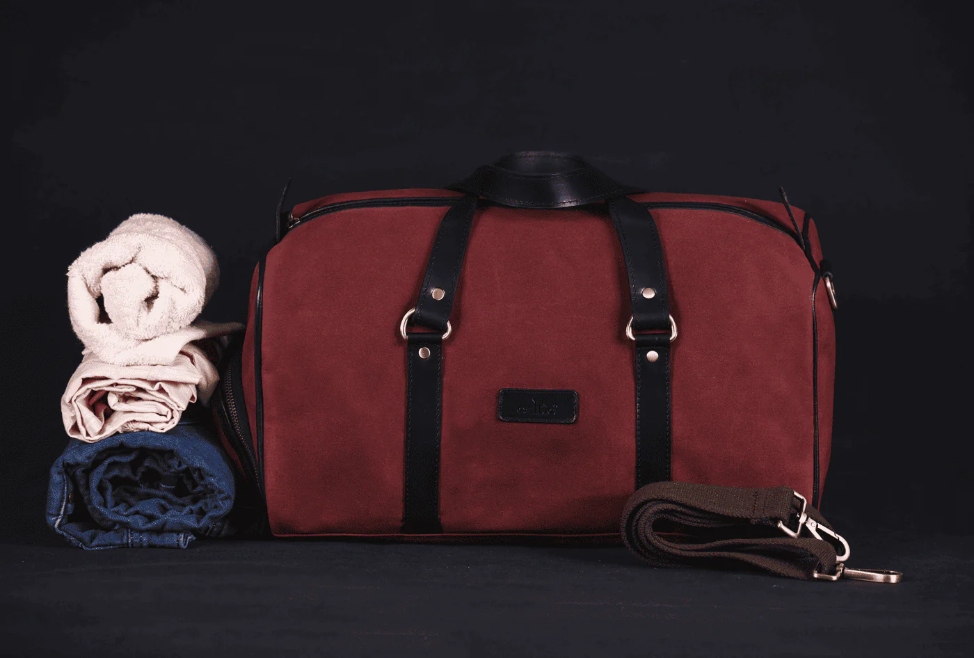 Premium Canvas Travel Duffel Bag with Shoe Compartment  Weekender & Gym Bag - Image 22